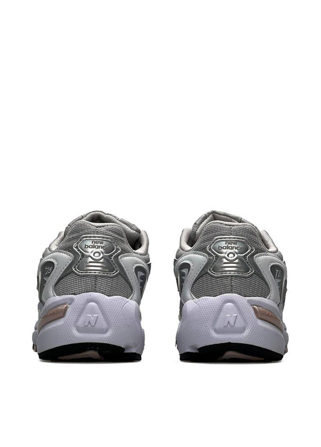 Цветные демисезонные кроссовки New Balance 725 Grey Silver Pink