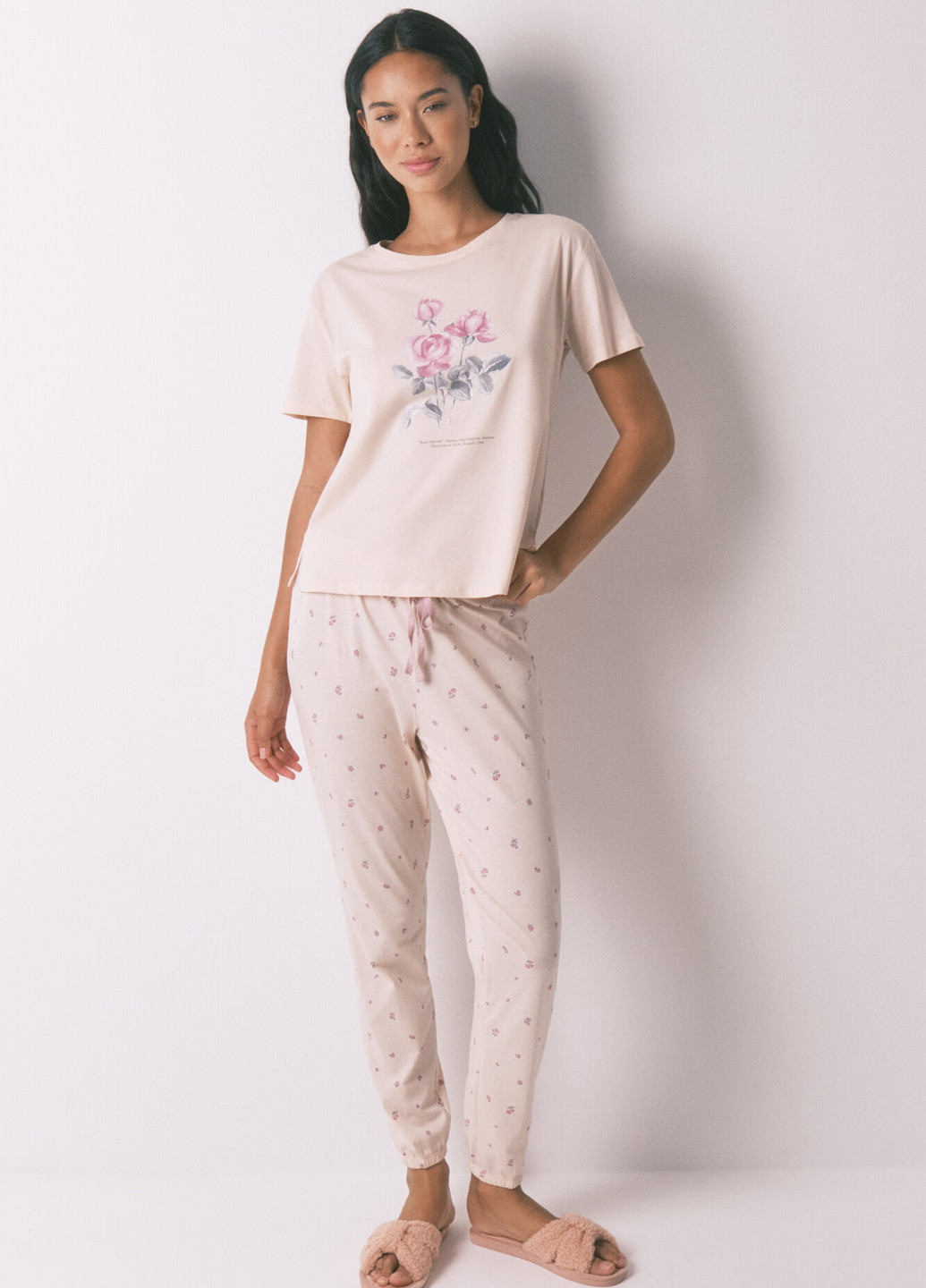 Блідо-рожева всесезон піжама (футболка, штани) футболка + штани Women'secret