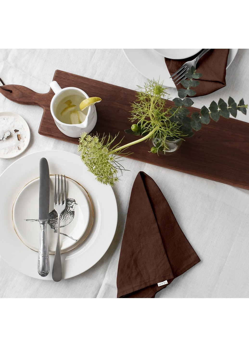 Набір з 2-х серветок 30х30 Satin Chocolate (4822052066829) Cosas (252470978)