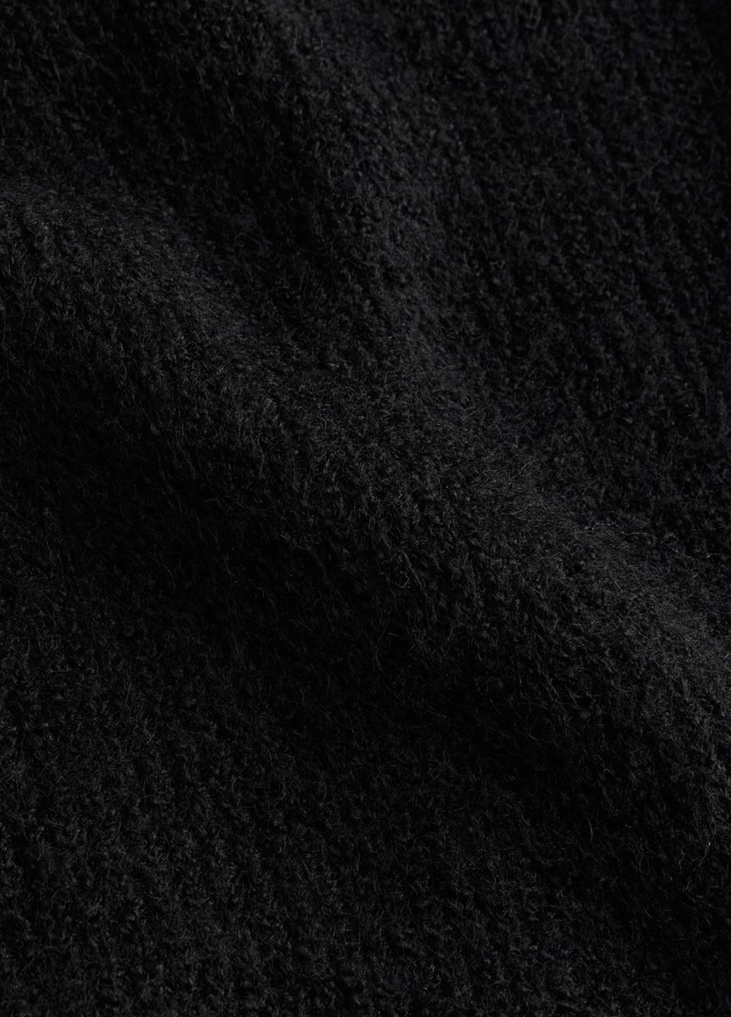 Черное кэжуал платье платье-свитер H&M однотонное