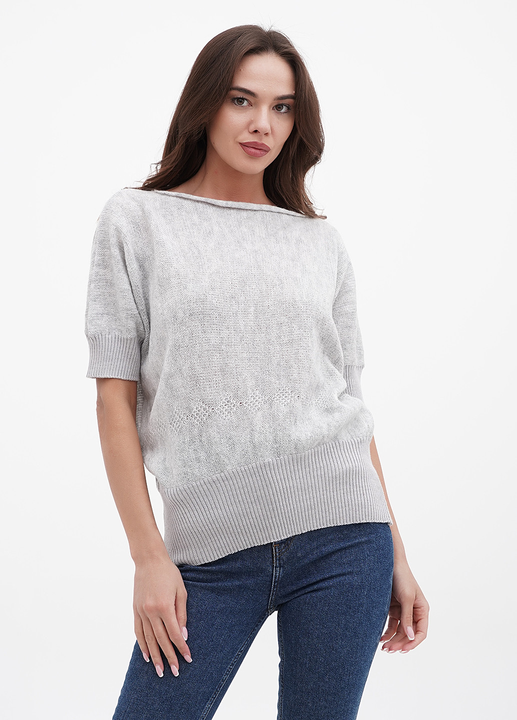 Светло-серый демисезонный джемпер Only Women