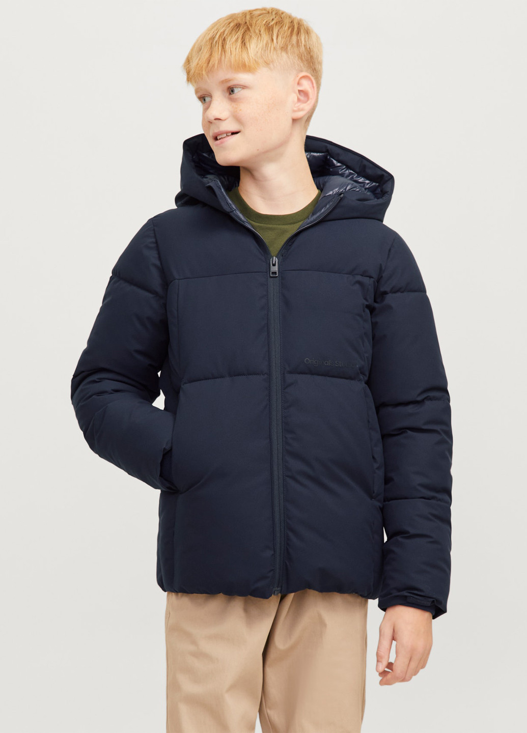 Темно-синя зимня куртка Jack & Jones