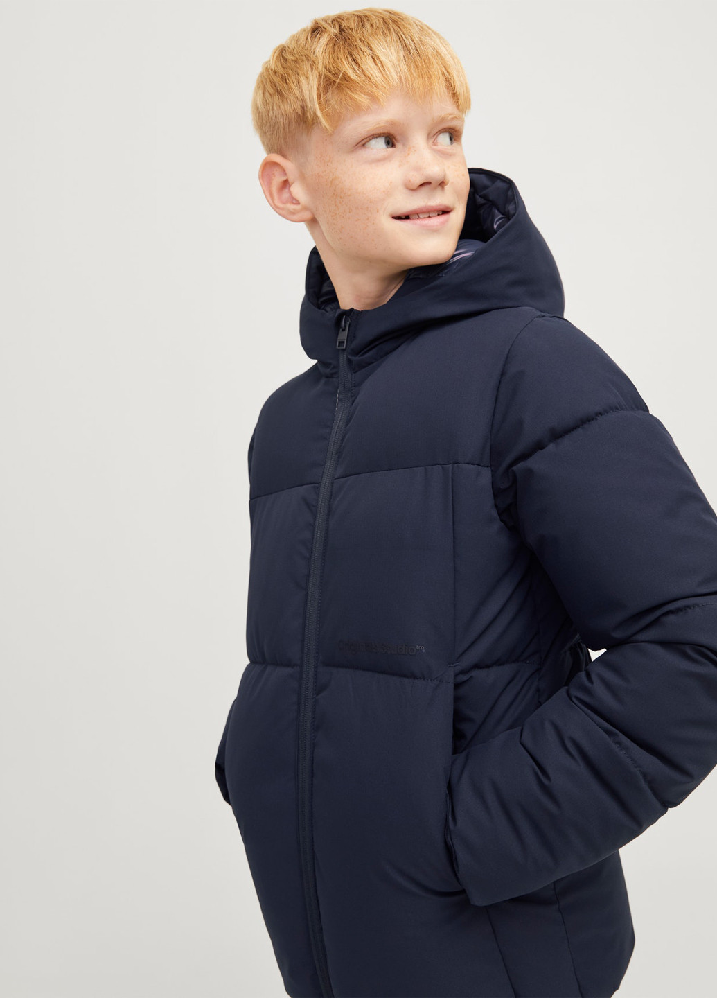 Темно-синя зимня куртка Jack & Jones