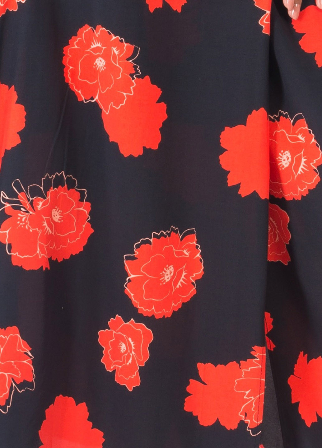 Черная кэжуал цветочной расцветки юбка FK. Pynappel клешированная