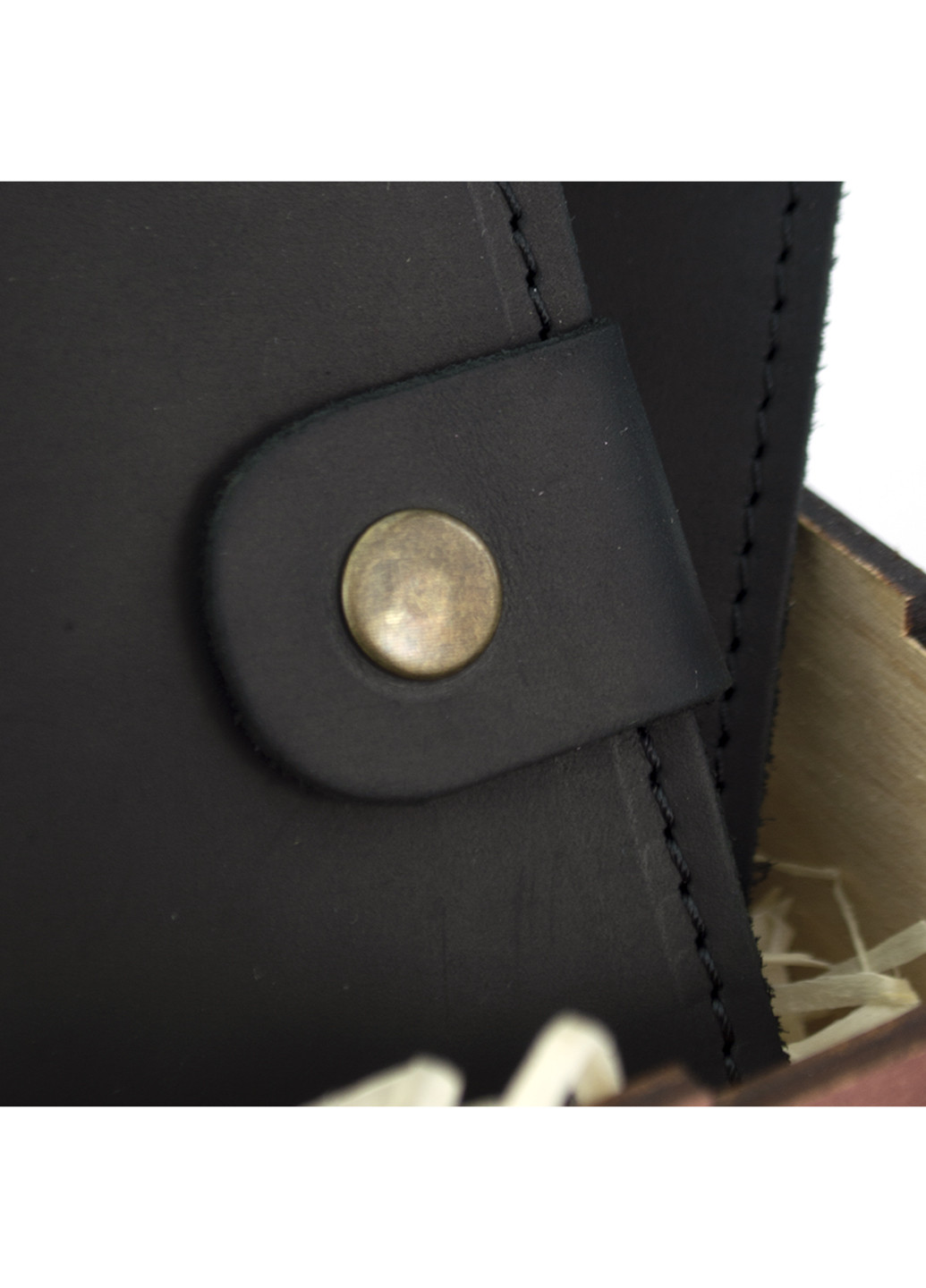 Чоловічий подарунковий набір №47 чорний (гаманець і обкладинка на паспорт) в коробці HandyCover (227723577)