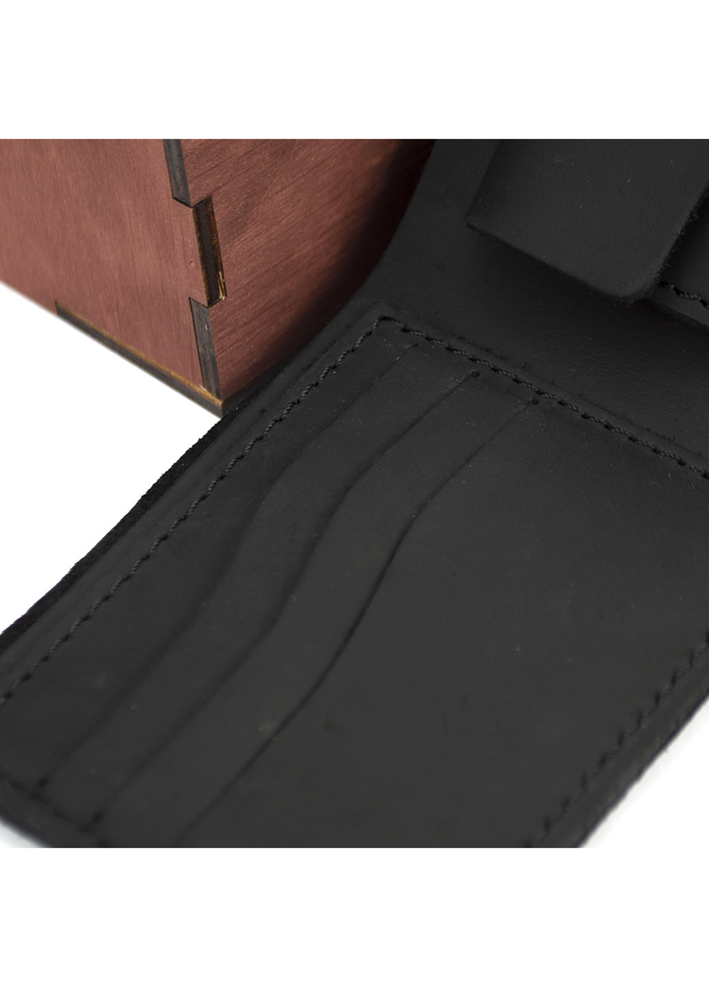 Мужской подарочный набор №47 черный (кошелек и обложка на паспорт) в коробке HandyCover (227723577)