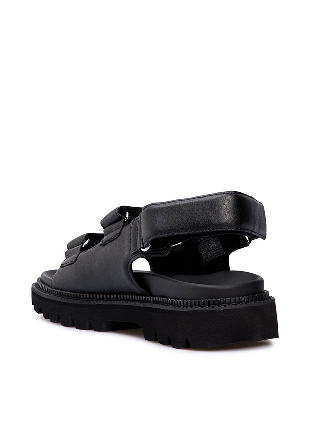 Черные босоножки Tommy Jeans на липучке с логотипом