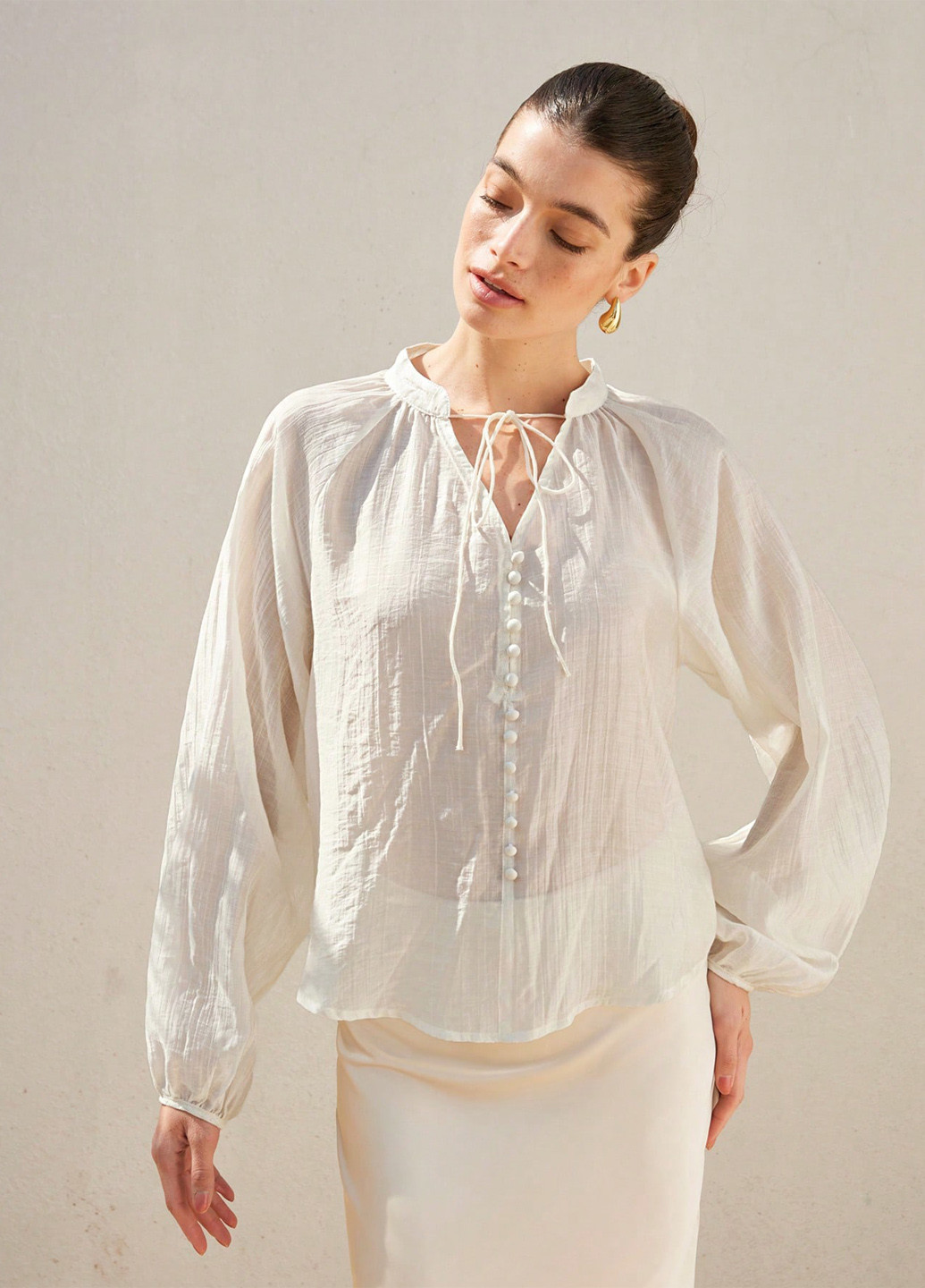 Белая блуза SHEIN