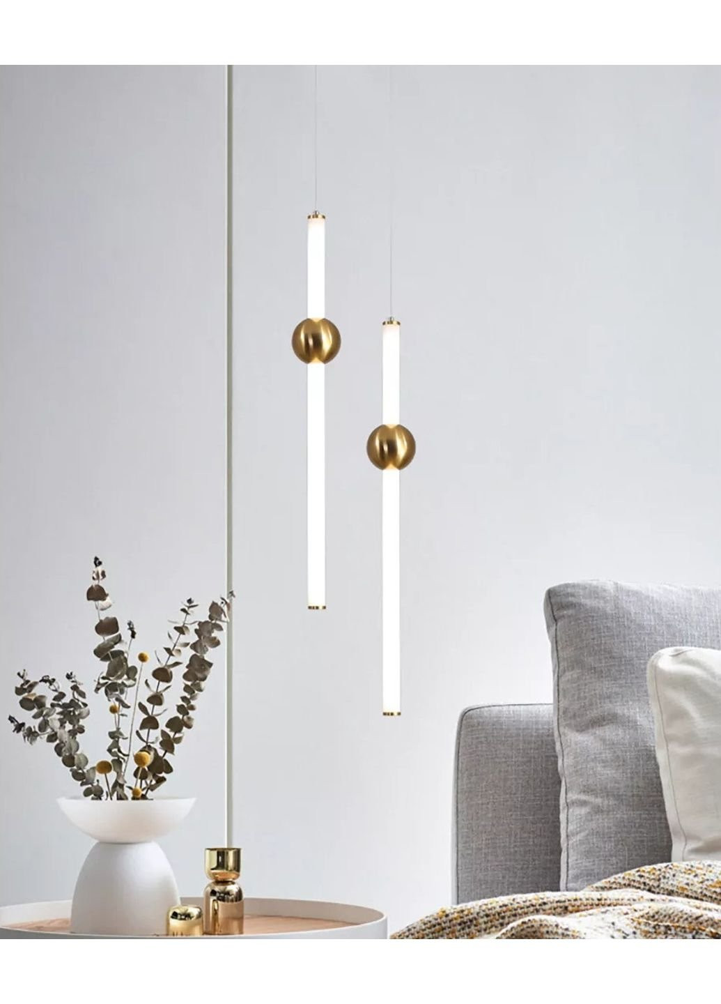 Люстра стельова LED ND7044/900VA Латунь 100х10х10 см. Sunnysky (253630366)