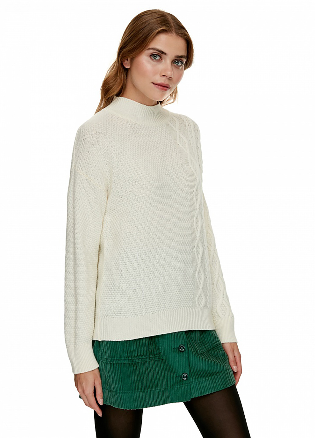 Белый демисезонный свитер United Colors of Benetton