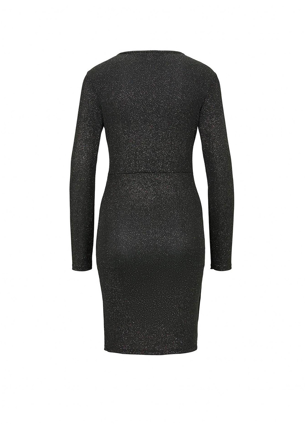 Черное кэжуал платье Tom Tailor меланжевое