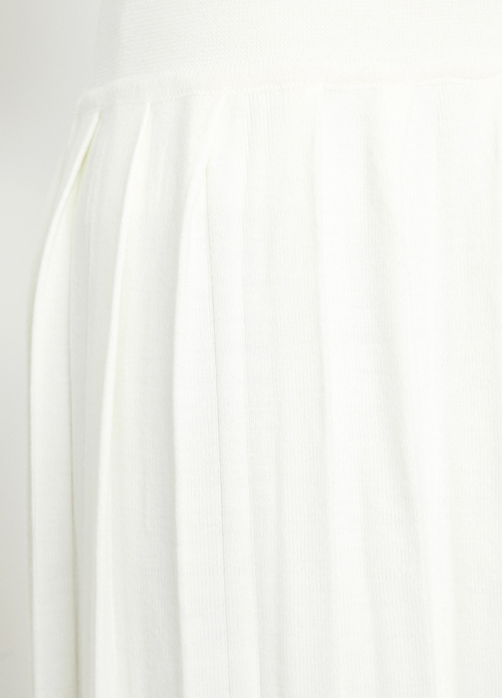 Белая кэжуал меланж юбка KOTON плиссе