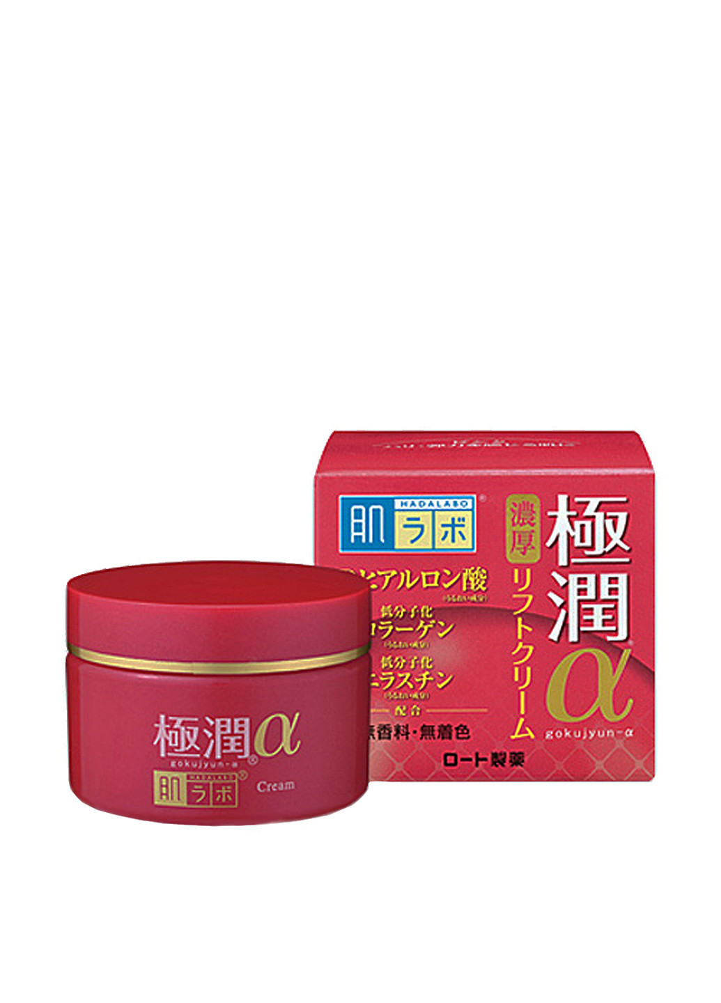 Антивозрастной гиалуроновый лифтинг-крем Gokujyun Lifting Alpha Cream 50 г Hada Labo (83224059)