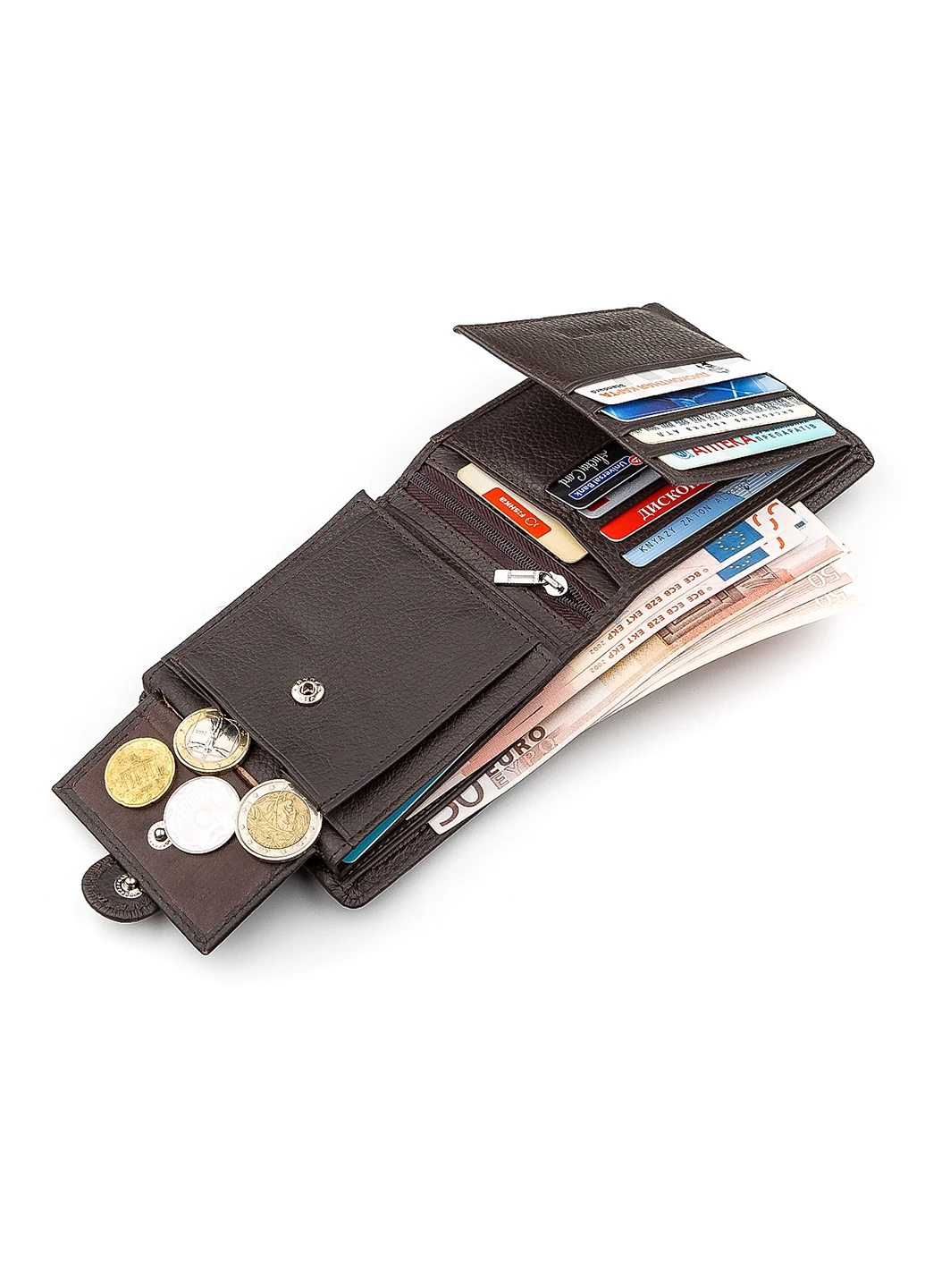 Мужской кожаный кошелек 12х10,5х3 см st leather (252126985)