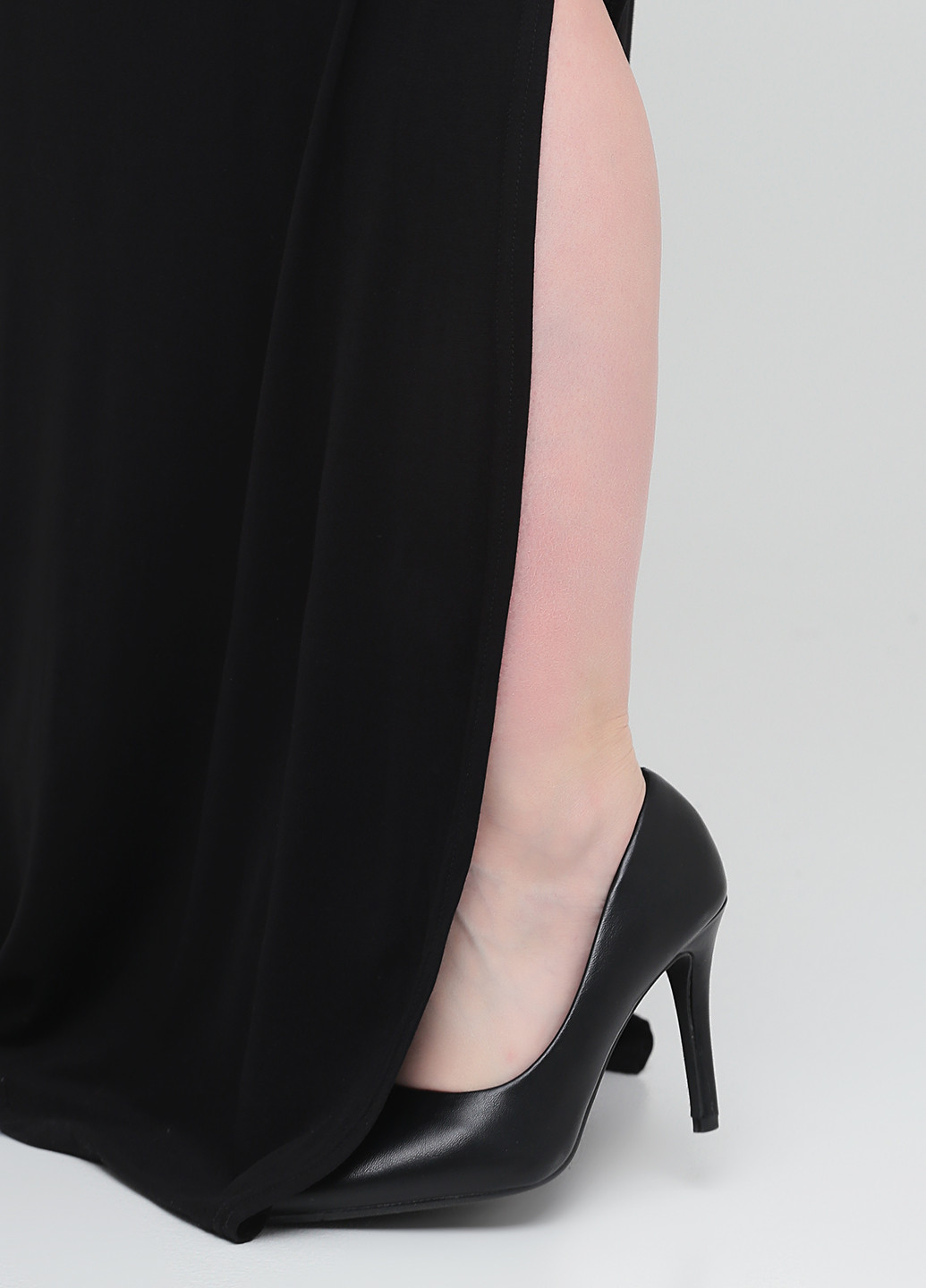 Черная кэжуал однотонная юбка Boohoo а-силуэта (трапеция)