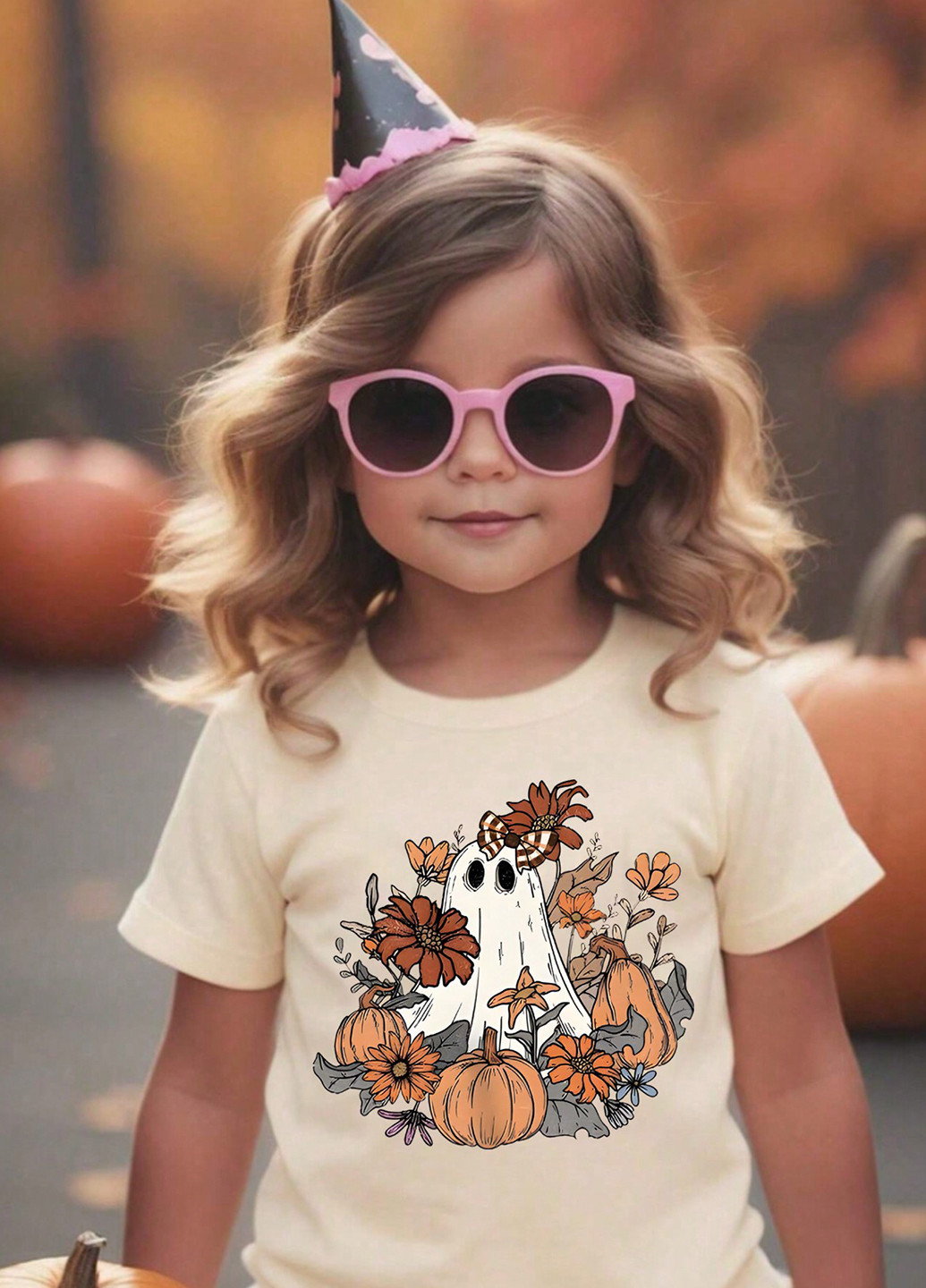 Бежева літня футболка SHEIN