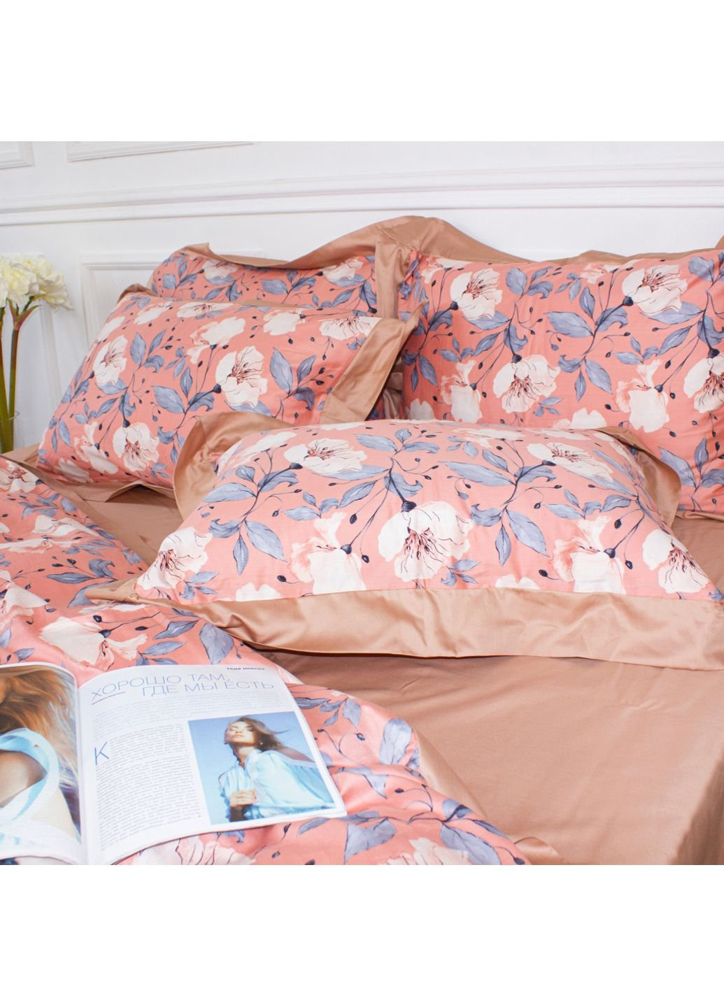 Постільна білизна Satin print Elit Coral reef 2х143х210 (2200005394700) Mirson (254079602)