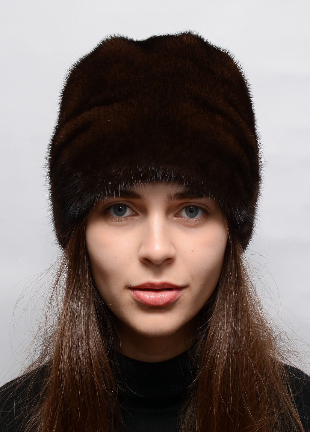Жіноча зимова норкова шапка Меховой Стиль ромашка (205956424)