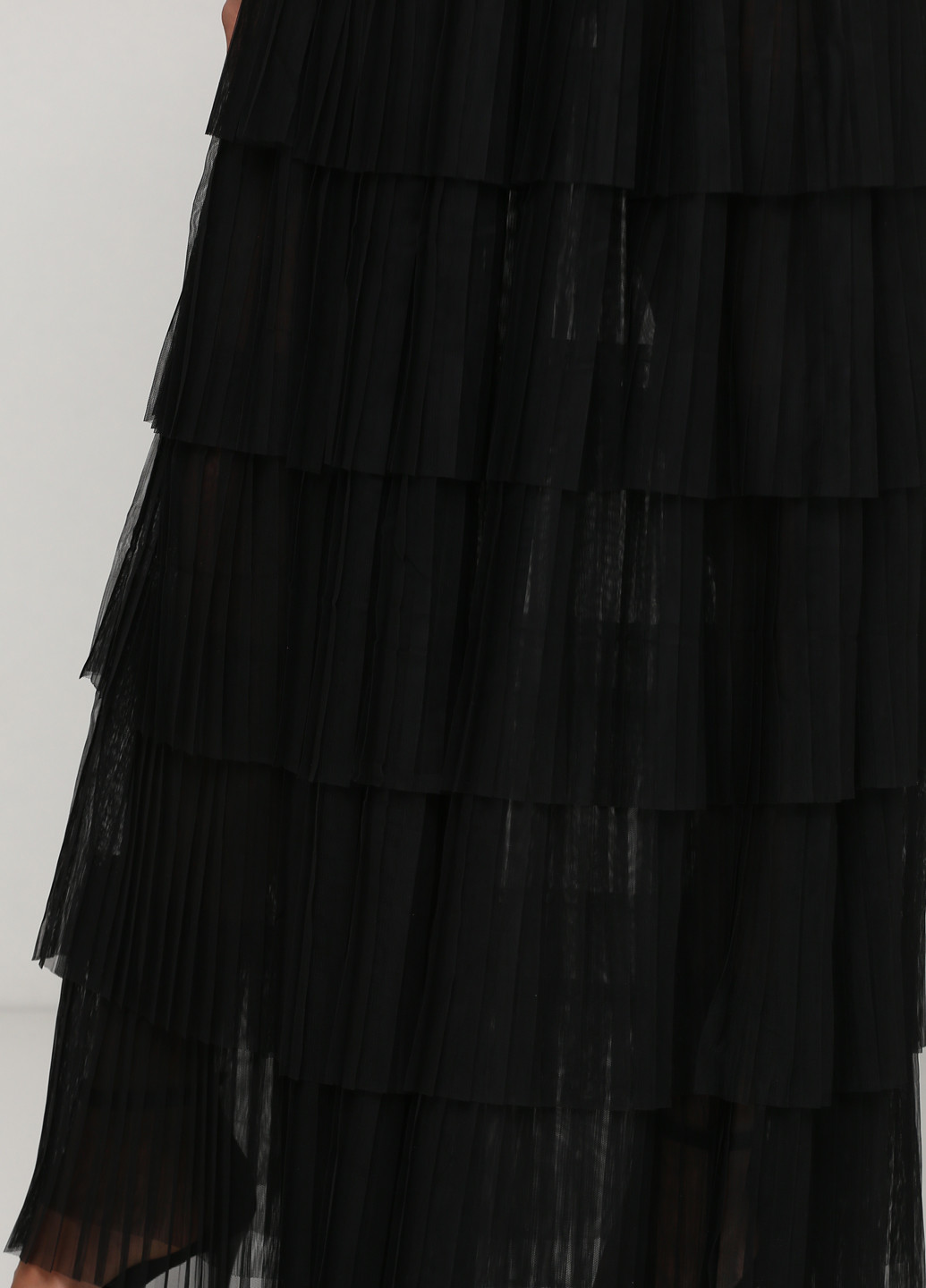 Черное коктейльное платье в стиле ампир Gepur