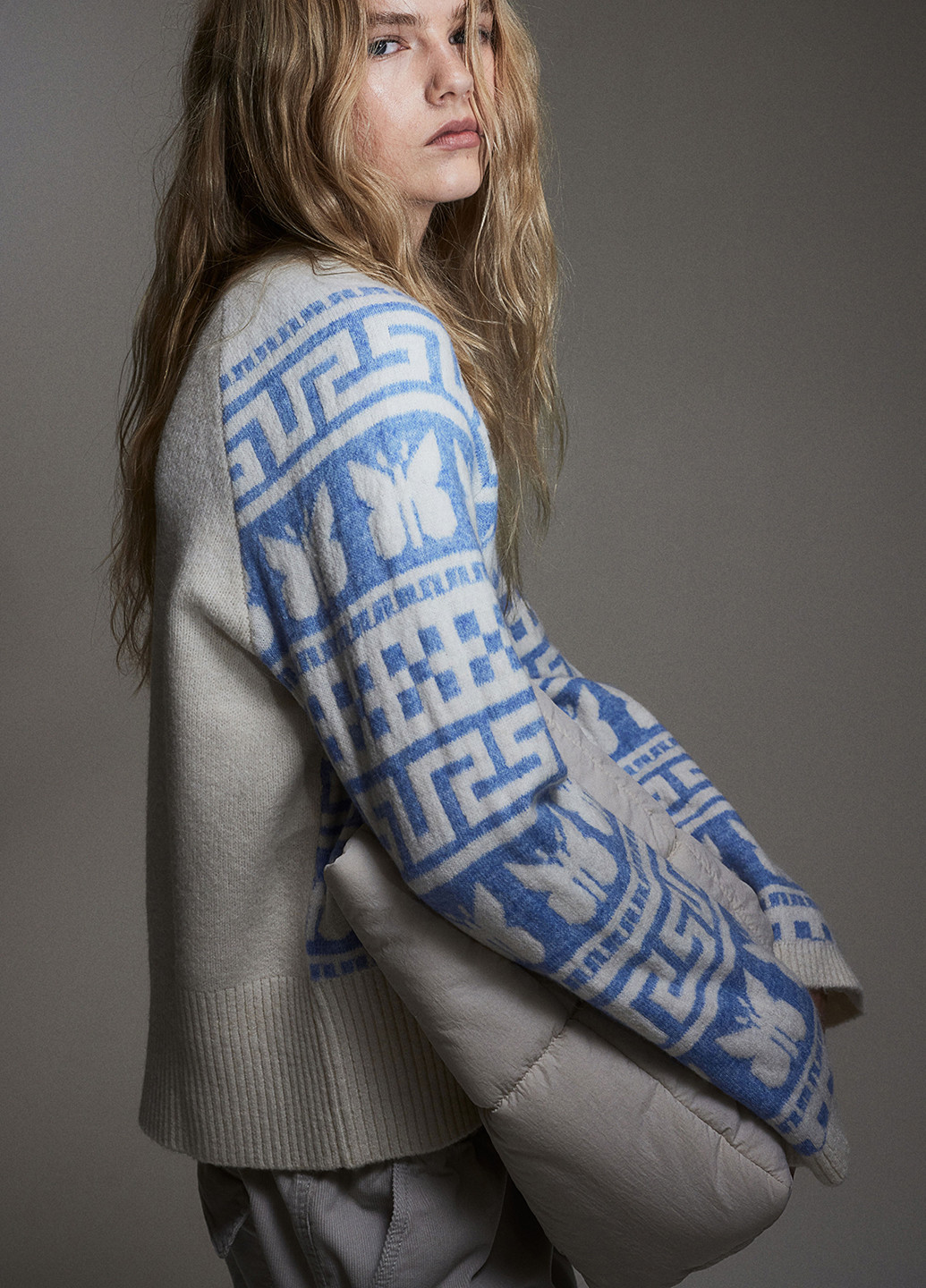 Комбинированный демисезонный джемпер джемпер H&M