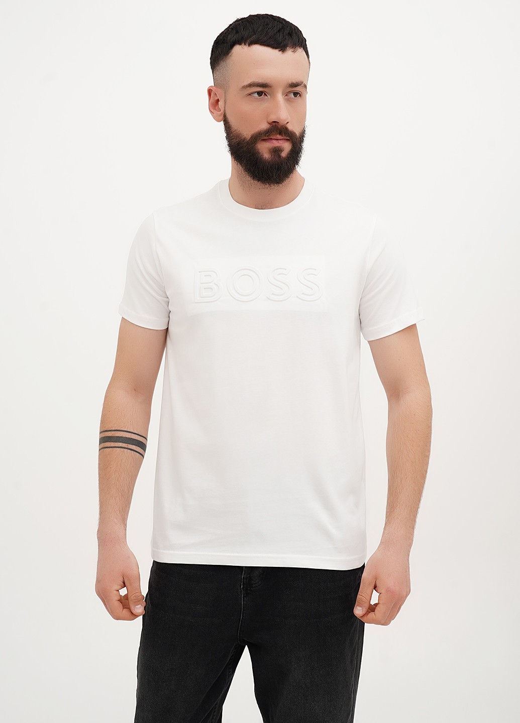 Белая футболка Hugo Boss