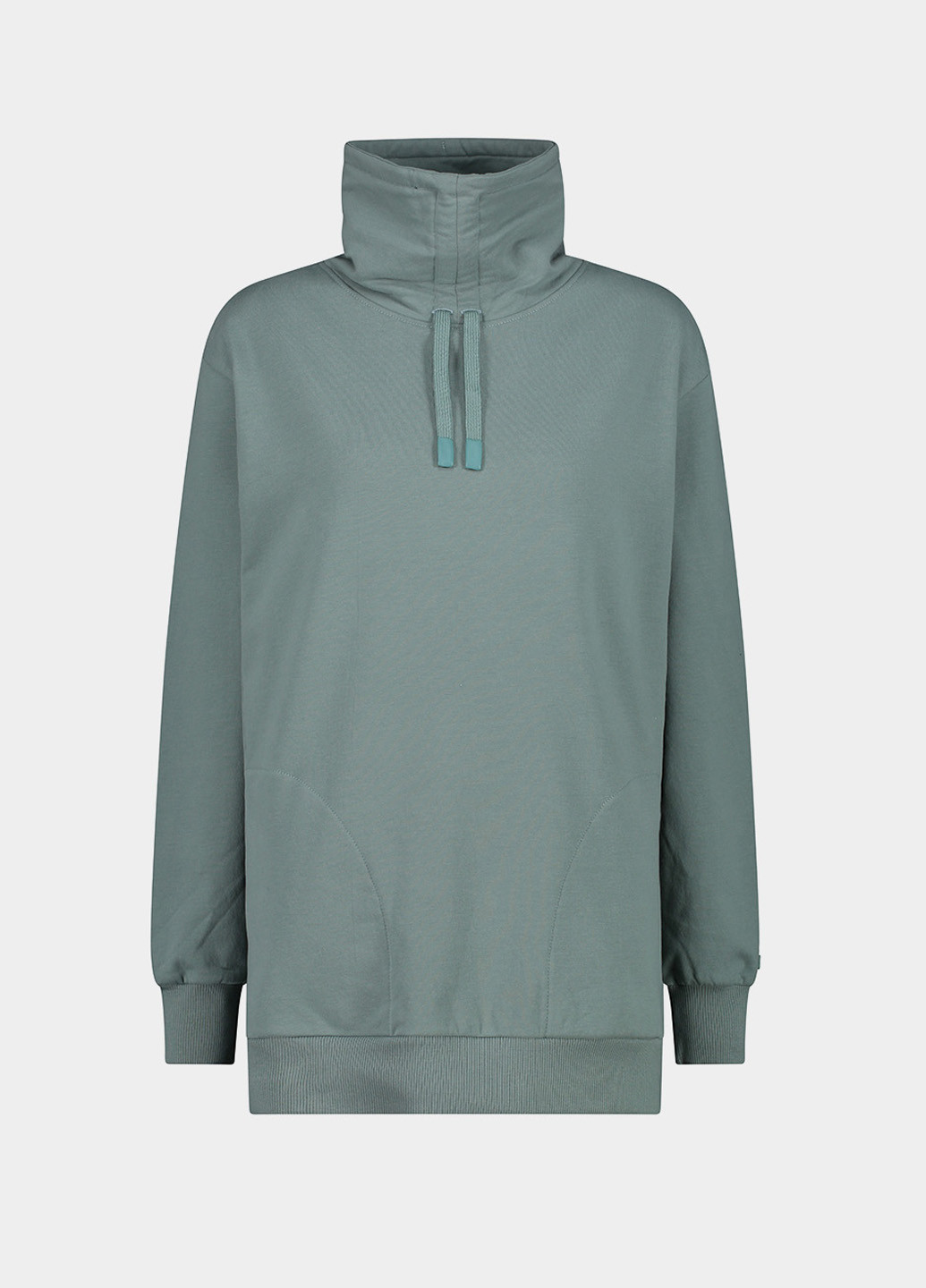 Серо-зеленый свитшот CMP однотонный без декора (275925651)