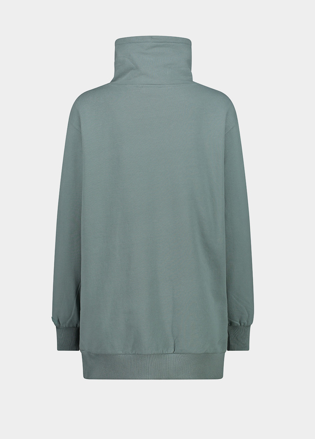 Серо-зеленый свитшот CMP однотонный без декора (275925651)