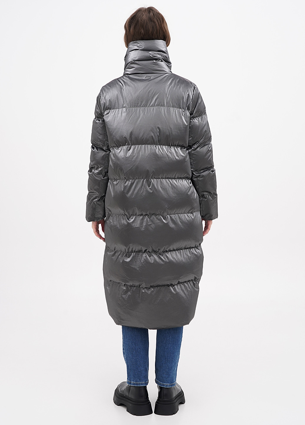 Срібна демісезонна куртка куртка-пальто Twin-Set