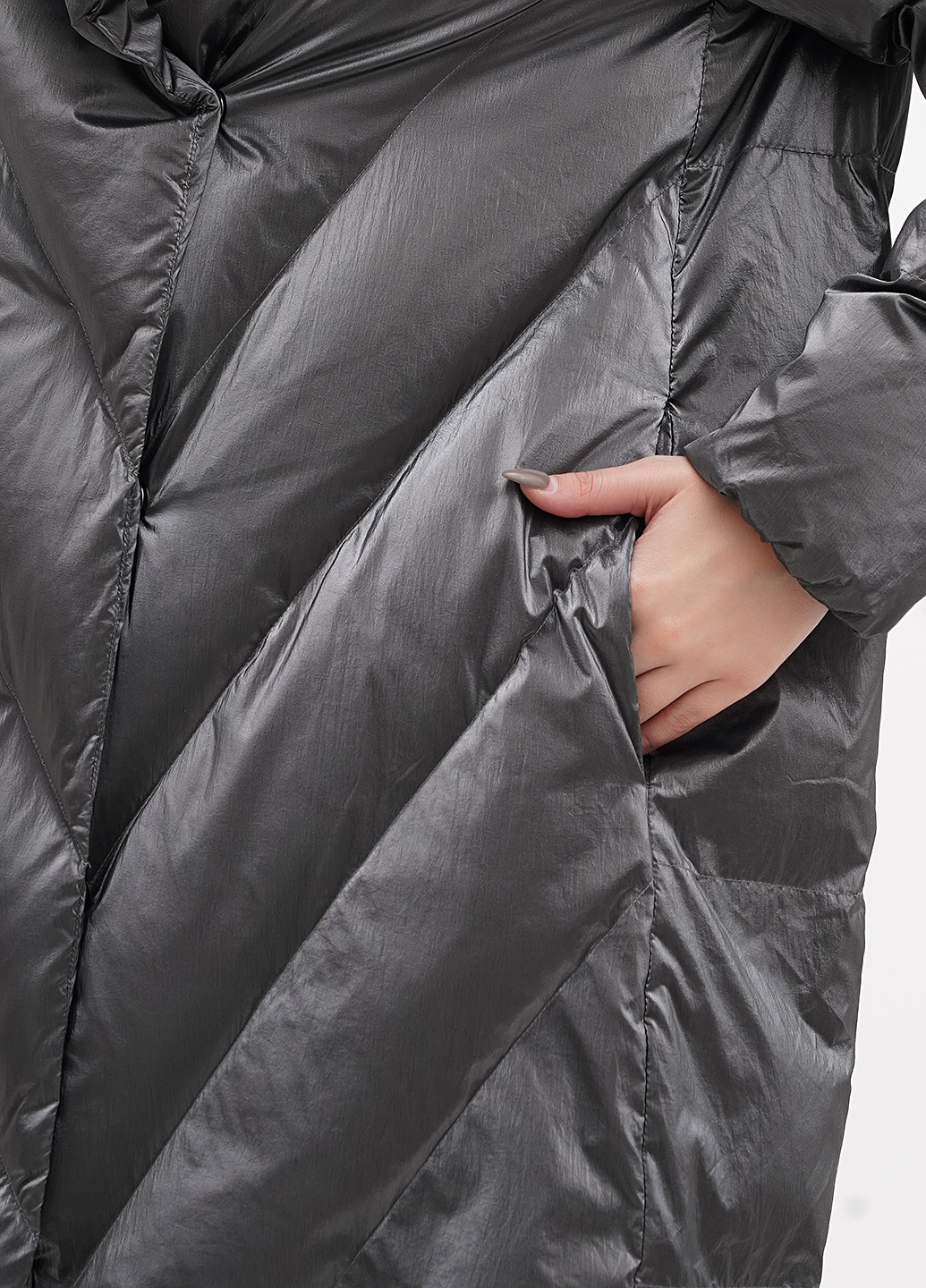 Срібна демісезонна куртка куртка-пальто Twin-Set