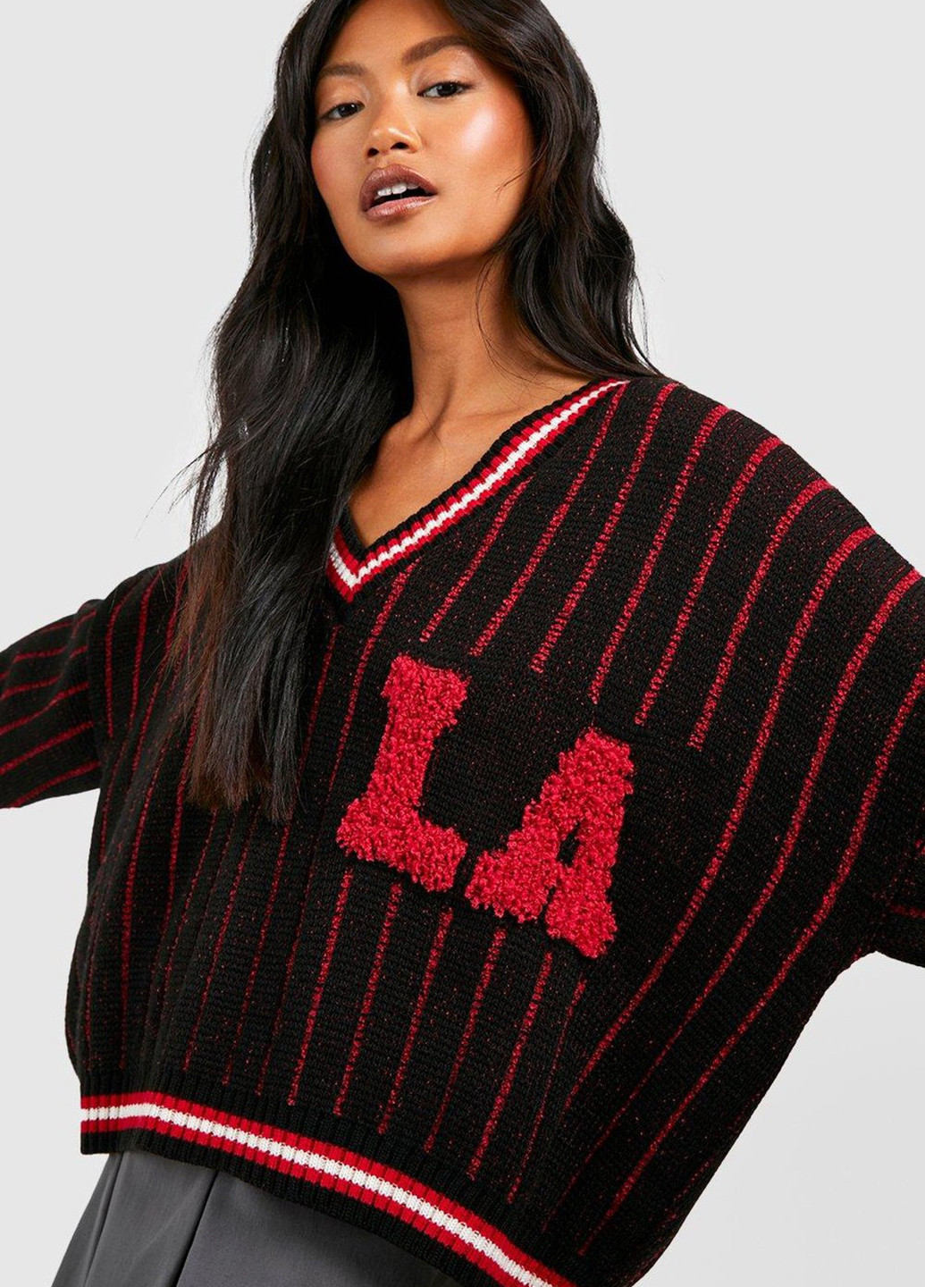 Чорний демісезонний джемпер пуловер Boohoo