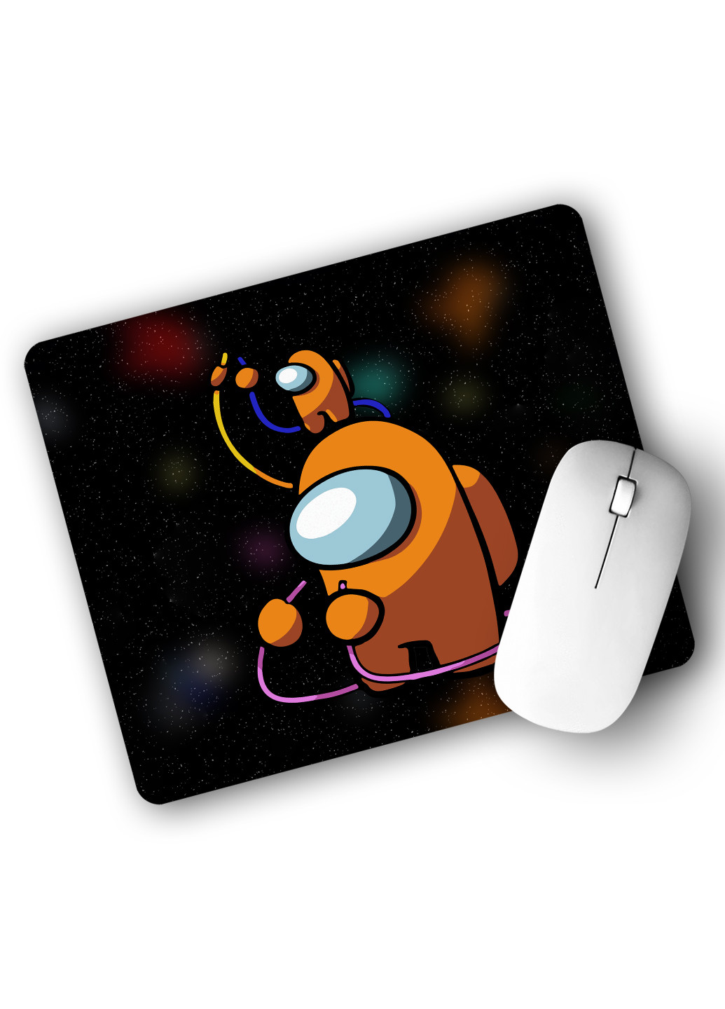 Килимок для мишки Амонг Ас Помаранчевий (Among Us Orange) (25108-2413) 22х18 см MobiPrint (222995257)