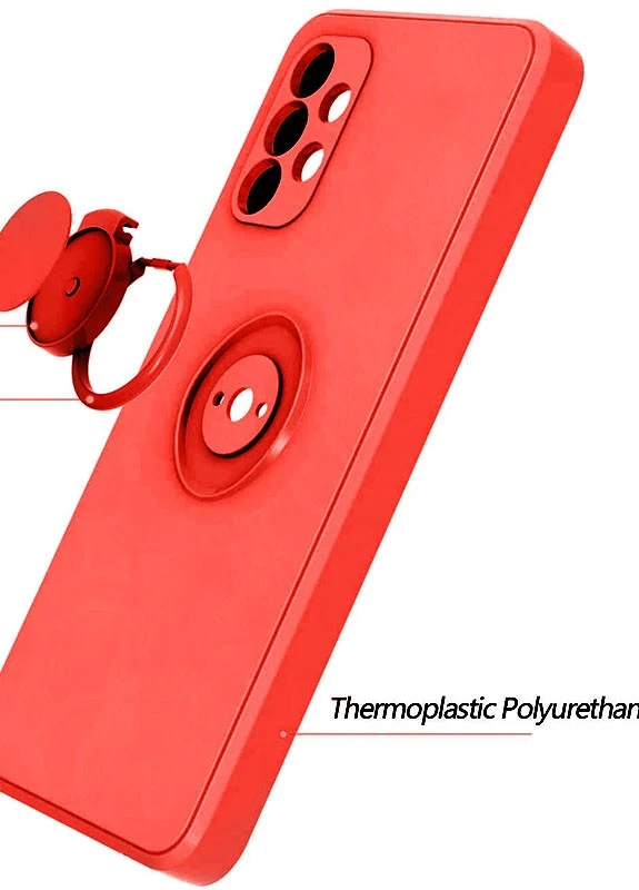 Чохол TPU Candy Ring Full Camera для Samsung Galaxy A72 4G / A72 5G Червоний / Red (is_00000048054_4) Epik (238480482)