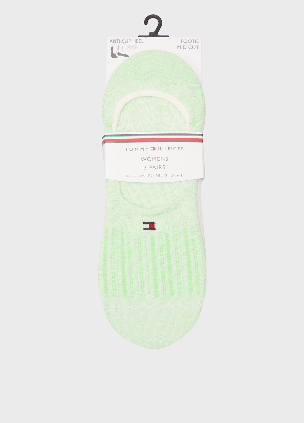Салатовые носки Tommy Hilfiger логотипы (347656294)