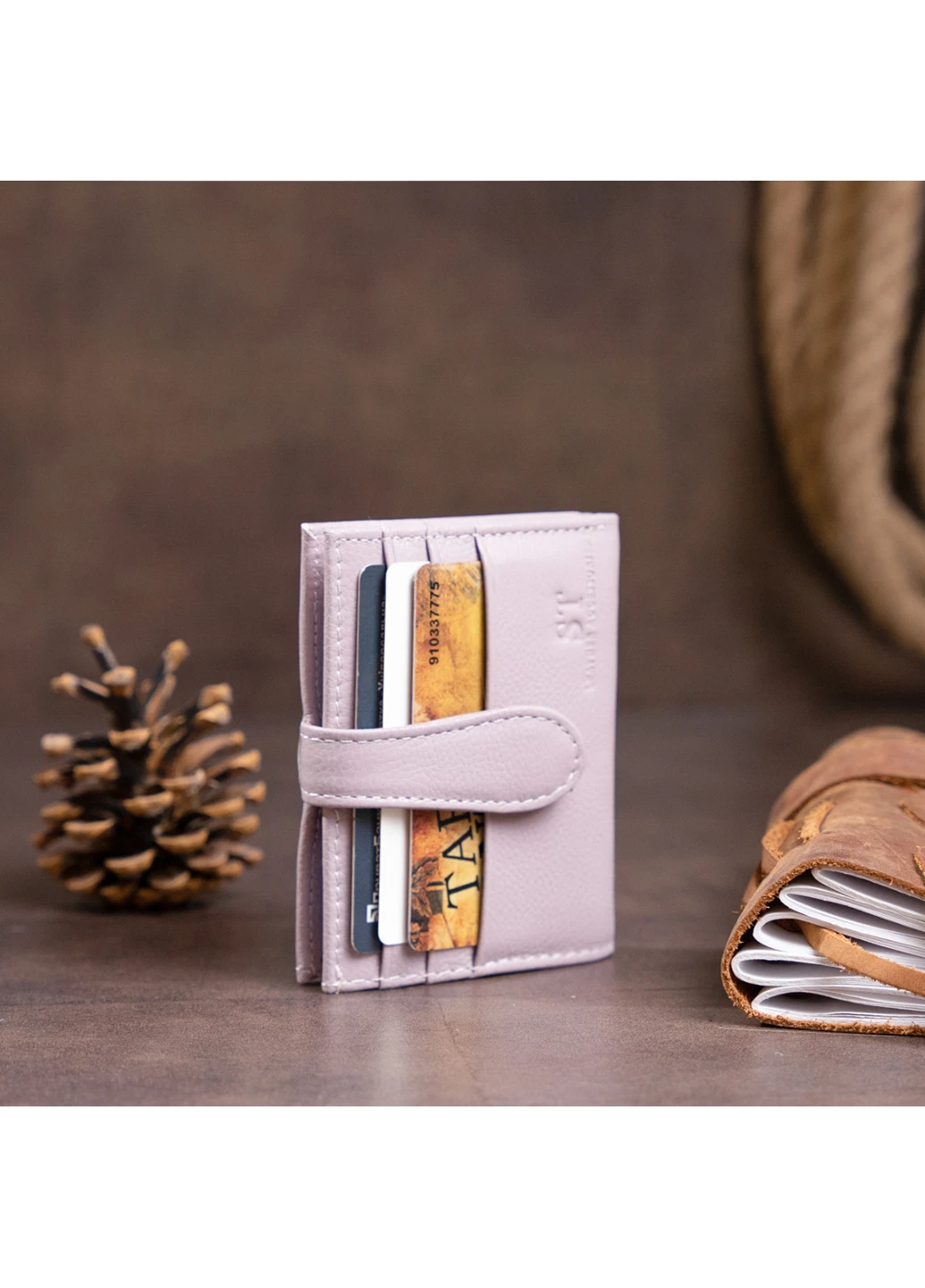 Жіночий шкіряний гаманець-візитниця 10х8х1,5 см st leather (252131833)