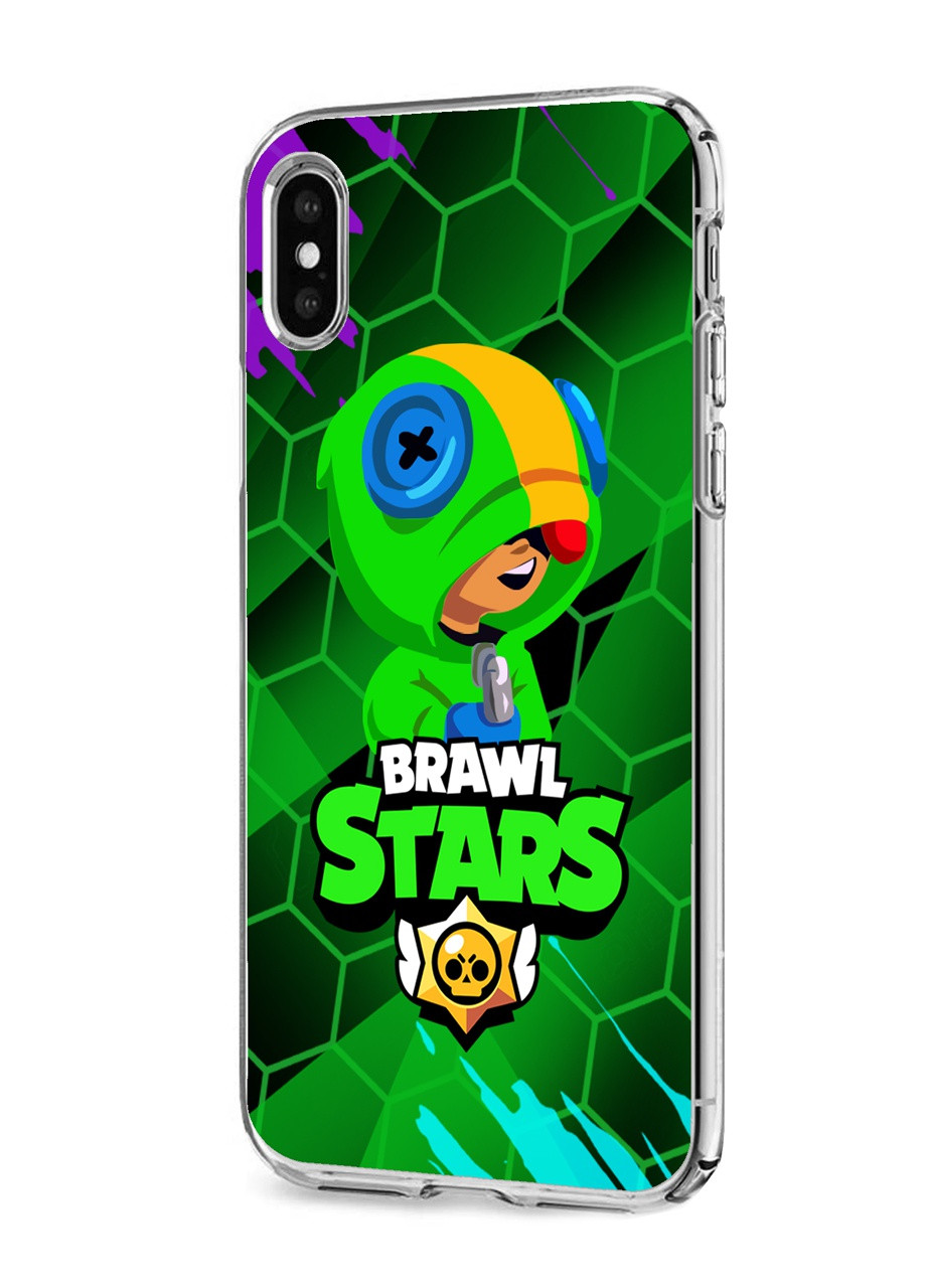 Чохол силіконовий Apple Iphone 11 Pro Max Леон Бравл Старс (Leon Brawl Stars) (9232-1015) MobiPrint (219288557)