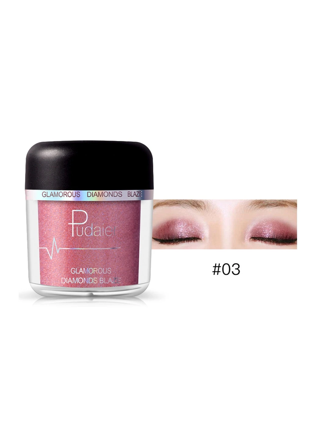 Тени пигментные для век Glamorous Diamonds Blaze Eyeshadow 4,5г Pudaier (254474483)