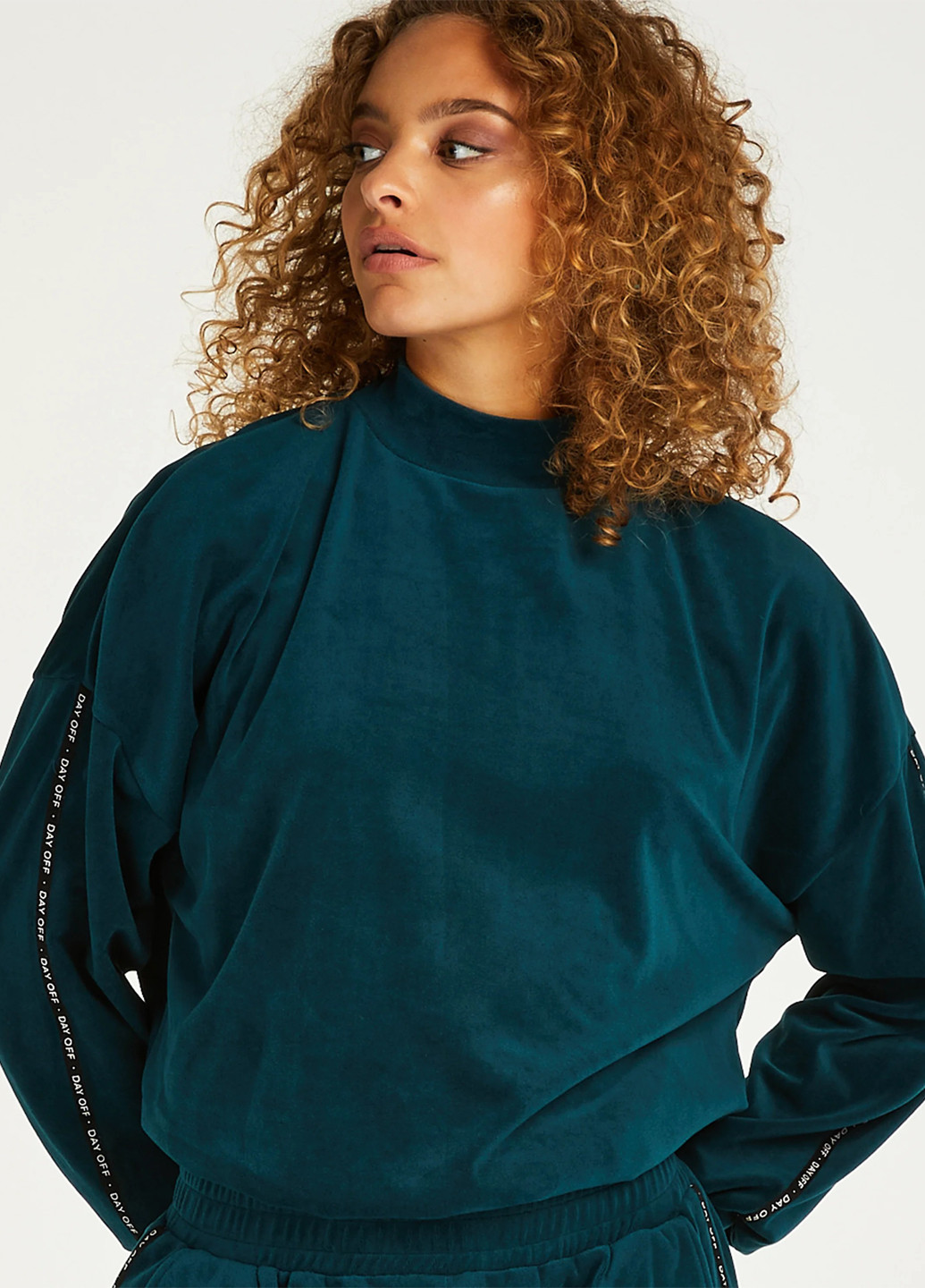 Темно-бірюзовий світшот Hunkemoller однотонний лампаси (322185985)