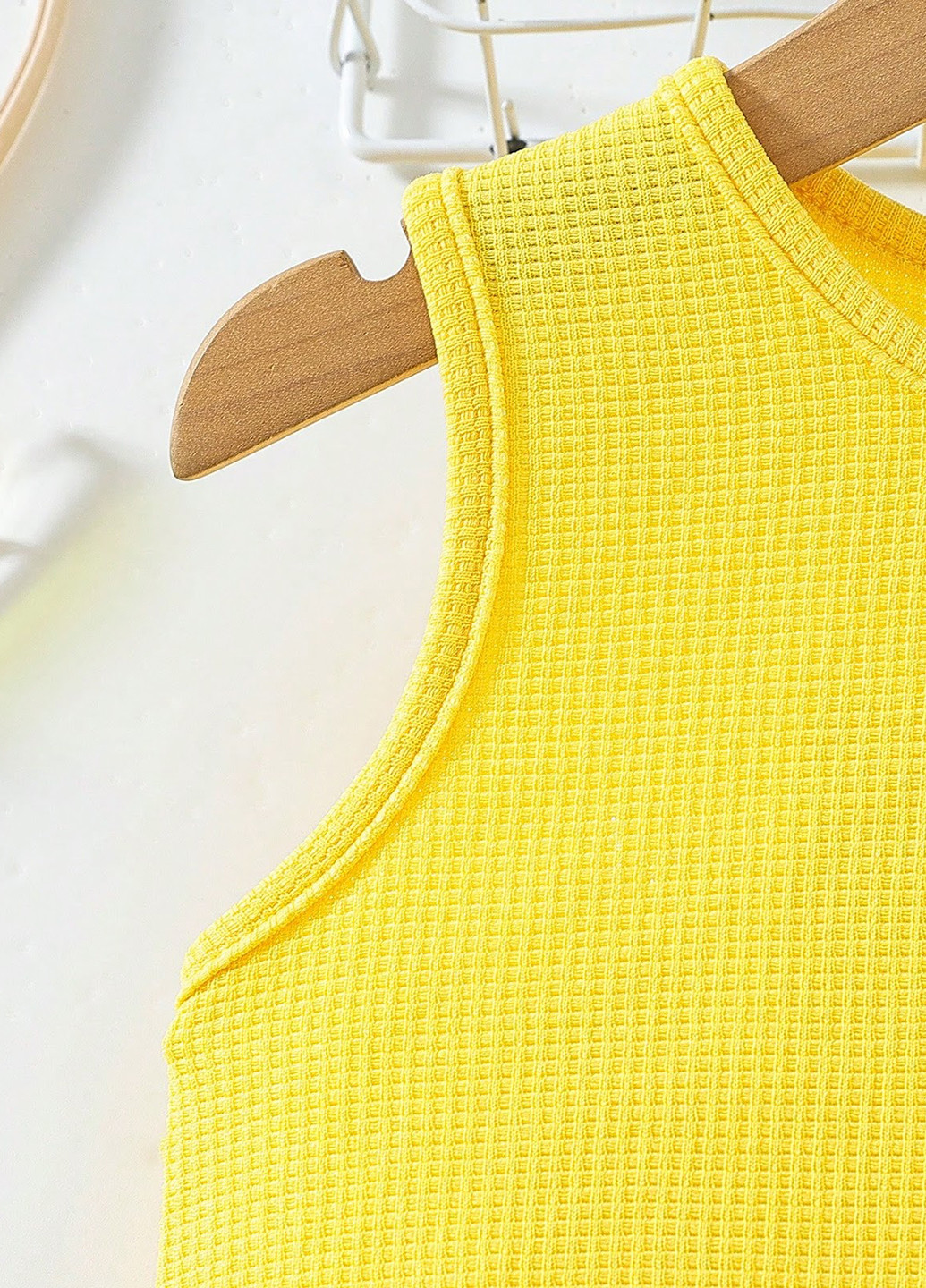 Жовтий літній комплект (майка, шорти) SHEIN