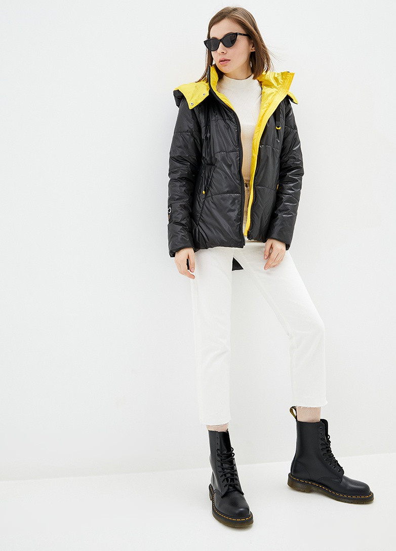 Черная демисезонная куртка Modniy OAZIS