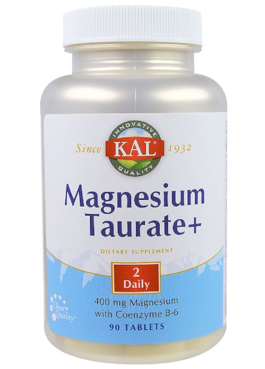 Таурат Магния, Magnesium Taurate+,, 400 мг, 90 Таблеток KAL (228293170)