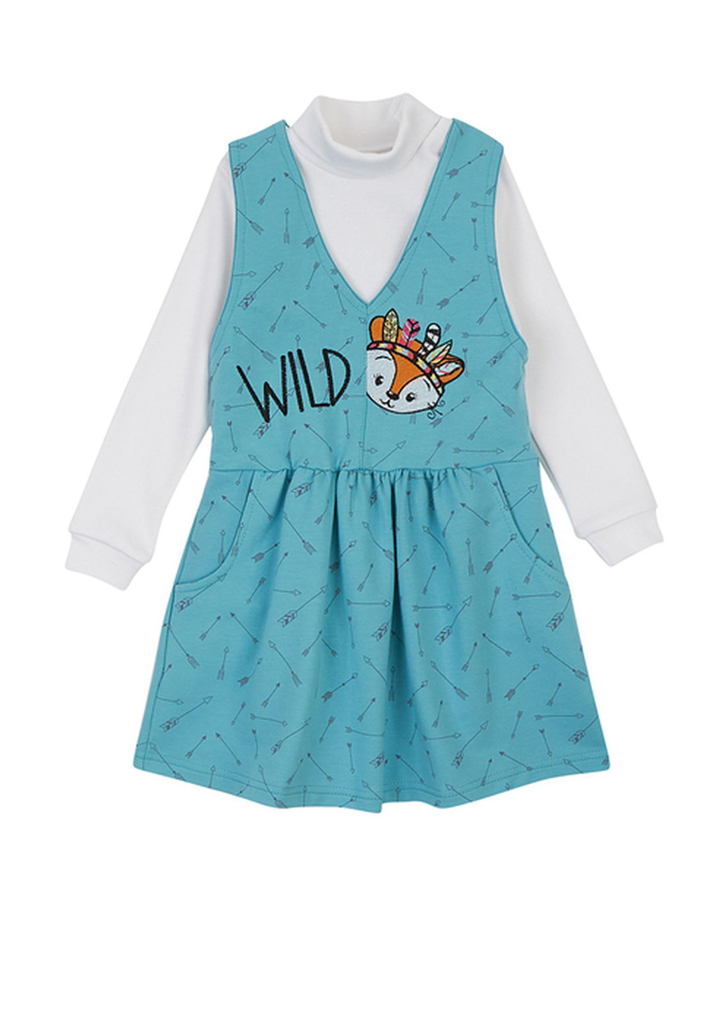 Комбінований демісезонний комплект (гольф, сарафан) Ляля