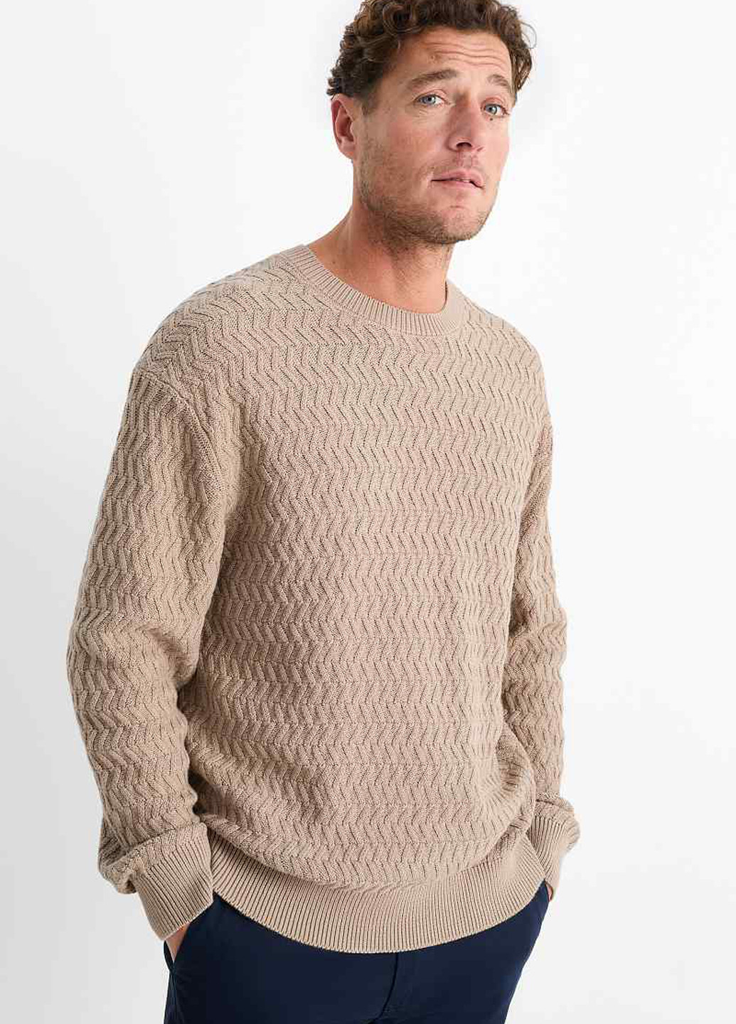 Сіро-бежевий демісезонний джемпер джемпер C&A