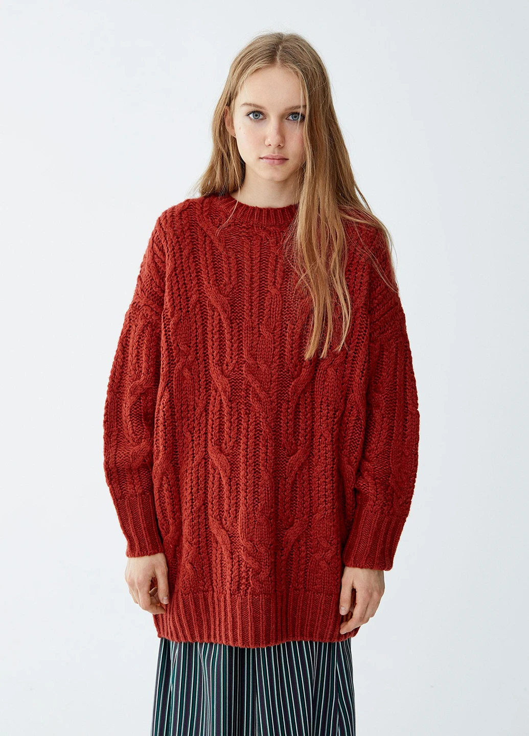 Терракотовый демисезонный джемпер джемпер Pull & Bear