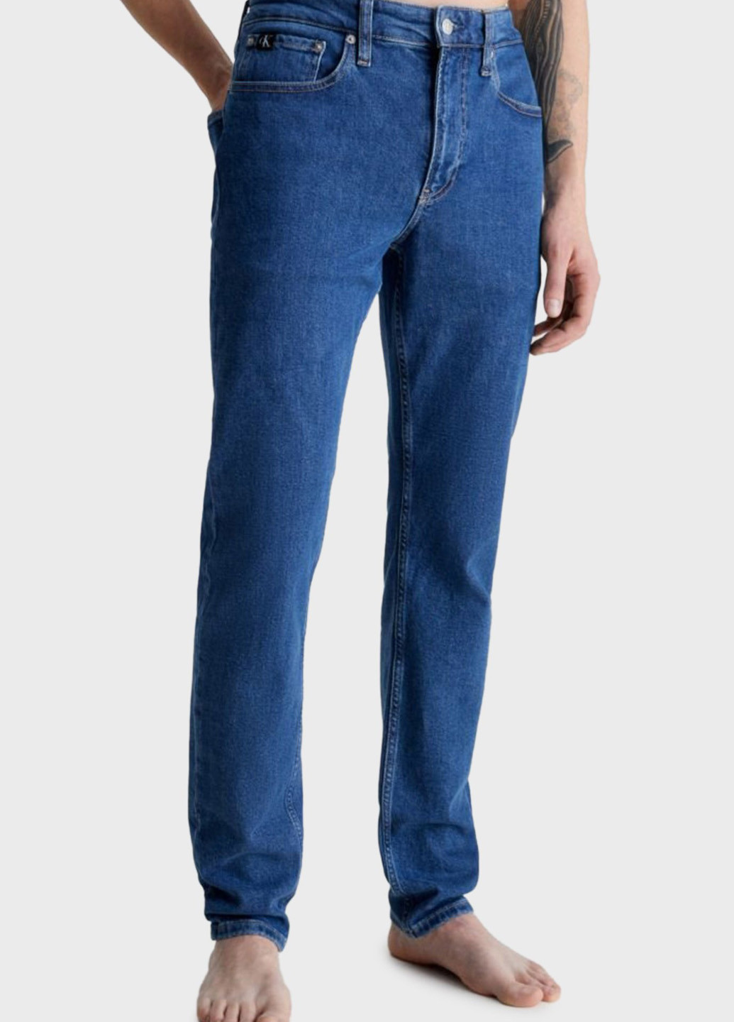 Синие демисезонные слим джинсы Calvin Klein Jeans