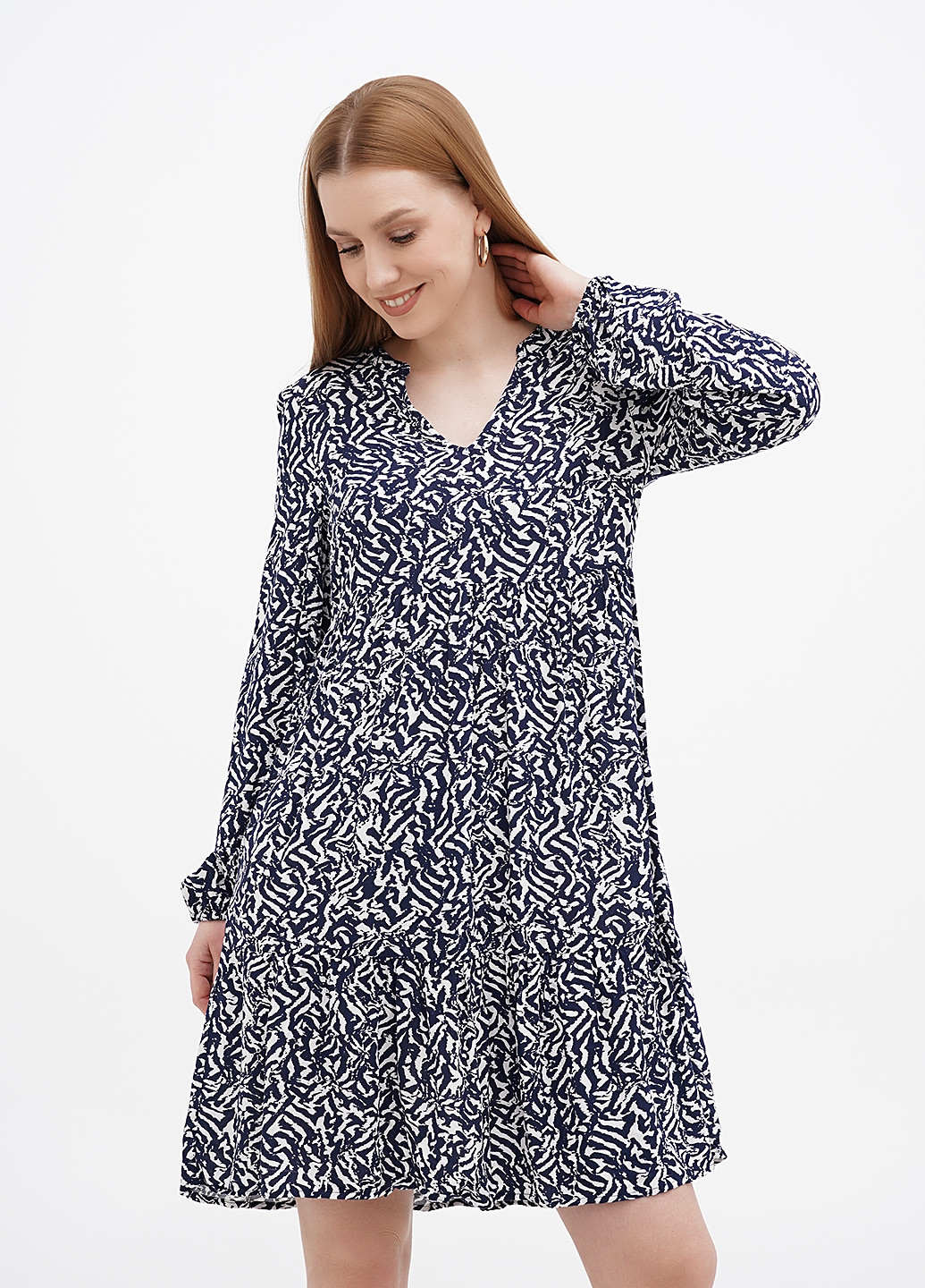 Комбінована кежуал сукня а-силует C&A з малюнком