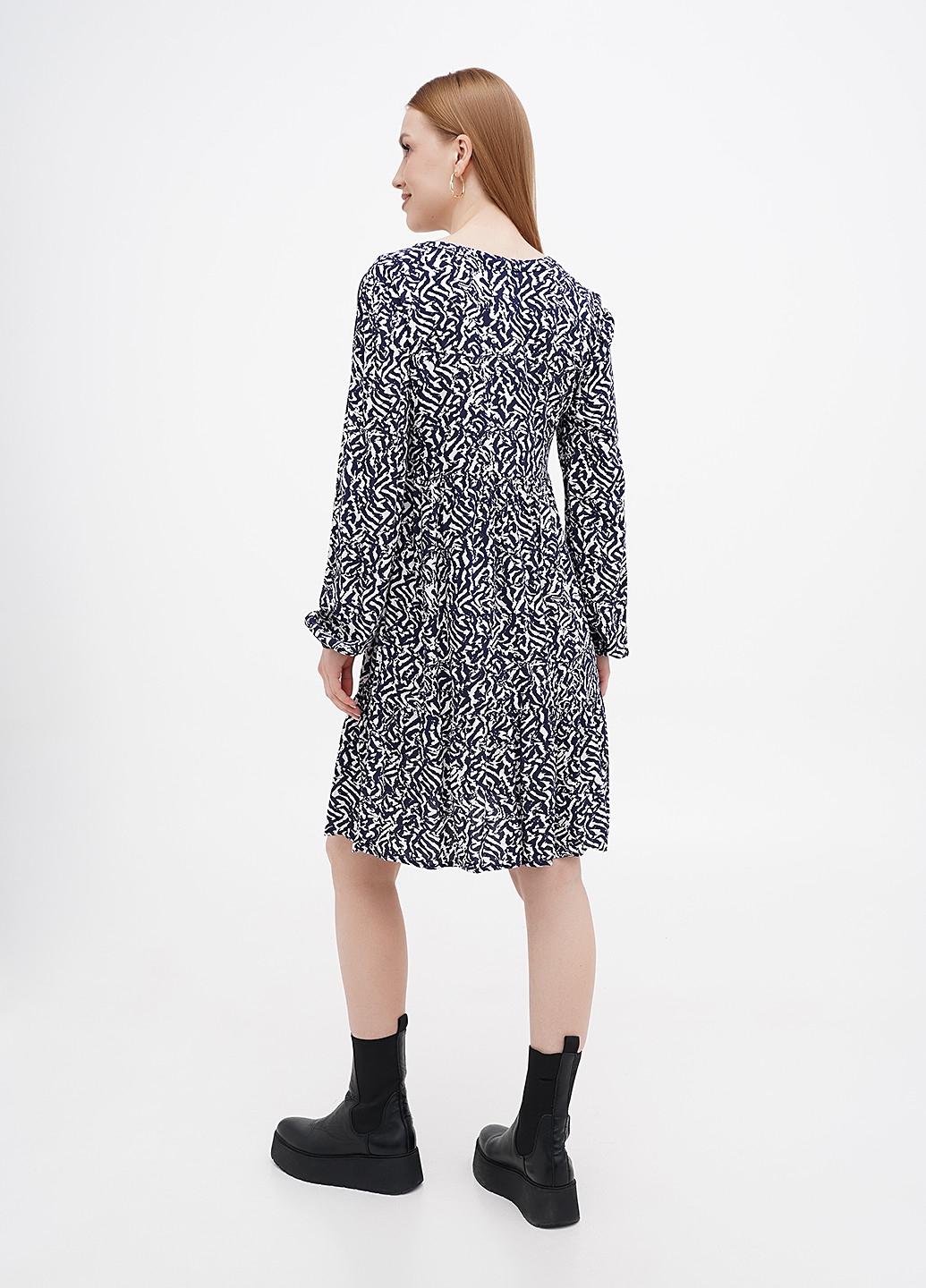 Комбінована кежуал сукня а-силует C&A з малюнком