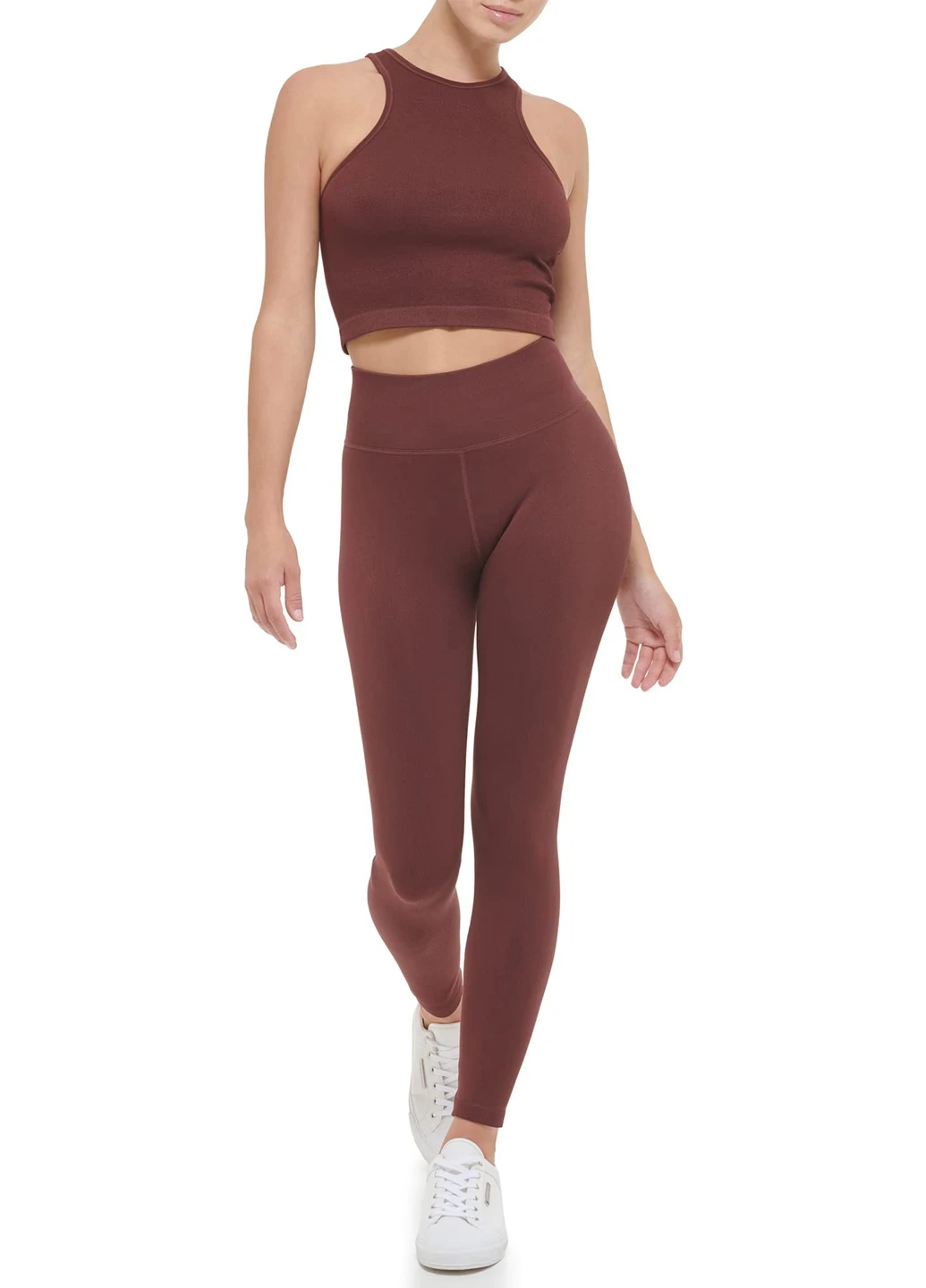 Коричневые демисезонные леггинсы Calvin Klein