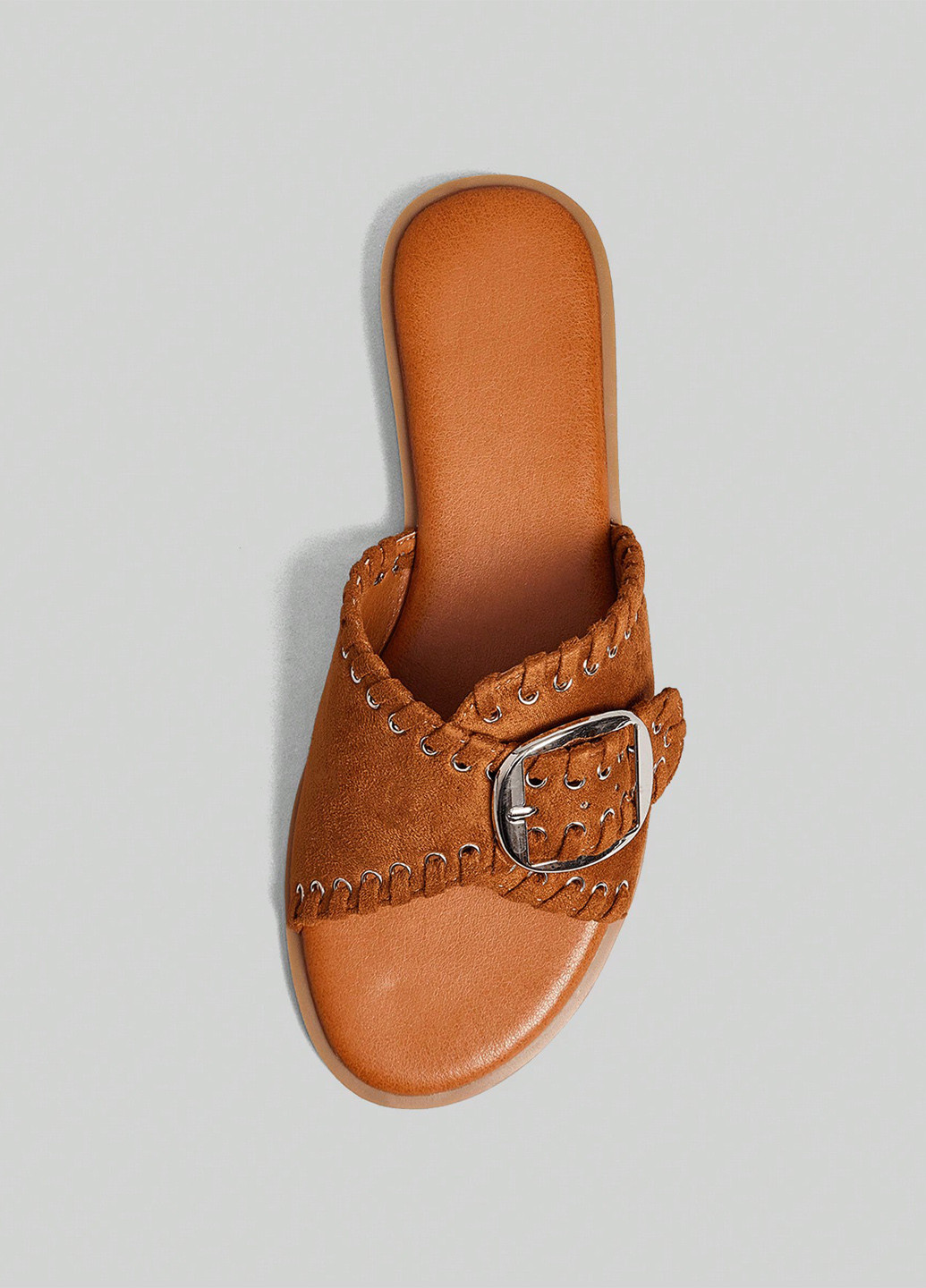 Коричневые босоножки SHEIN люверсы