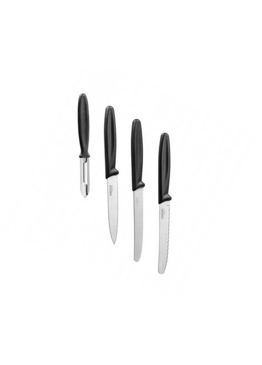 Набор ножей Vegan VZ-50129 4 предмета Vinzer комбинированные,