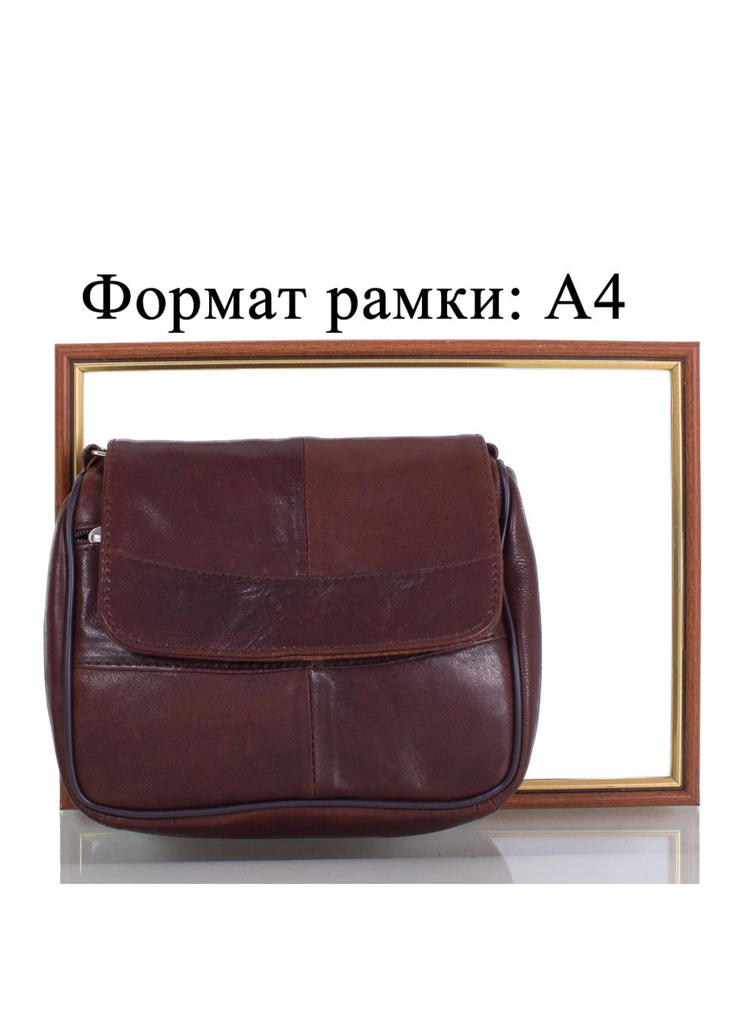 Жіноча шкіряна сумка-почтальонка 20х18х7,5 см TuNoNa (195547077)